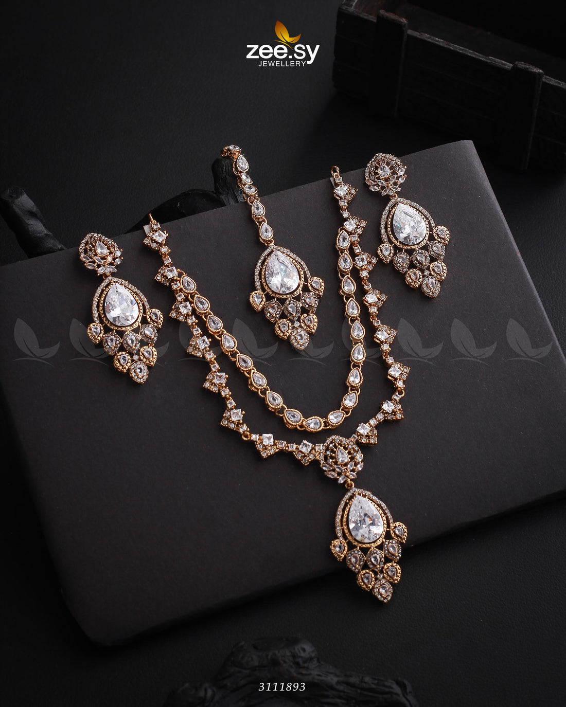 Sushmita Necklace Set - by - Libasekhas UK - Registered Vendor of : Zeesy - 100% Original Designer Dresss