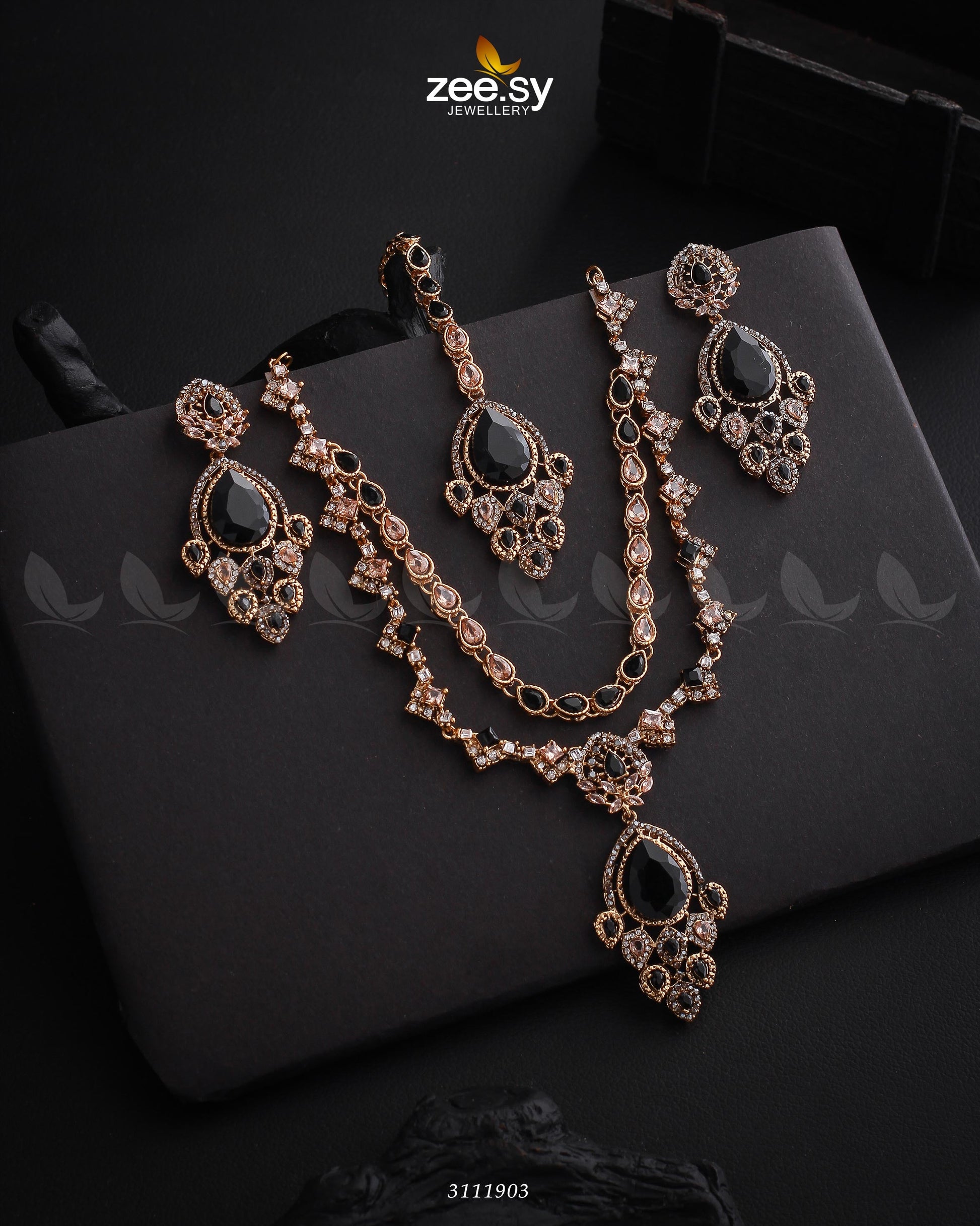 Sushmita Necklace Set - by - Libasekhas UK - Registered Vendor of : Zeesy - 100% Original Designer Dresss