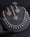 Solara Necklace Set - by - Libasekhas UK - Registered Vendor of : Zeesy - 100% Original Designer Dresss