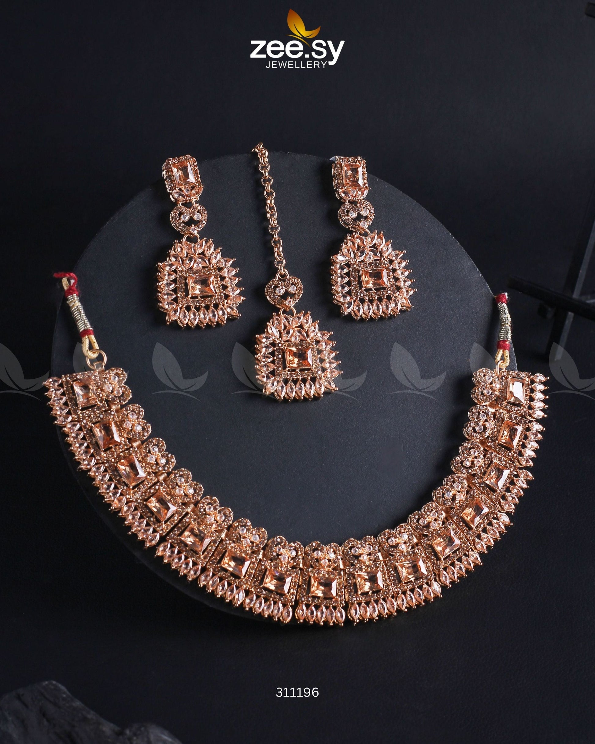 Elysium Necklace - by - Libasekhas UK - Registered Vendor of : Zeesy - 100% Original Designer Dresss