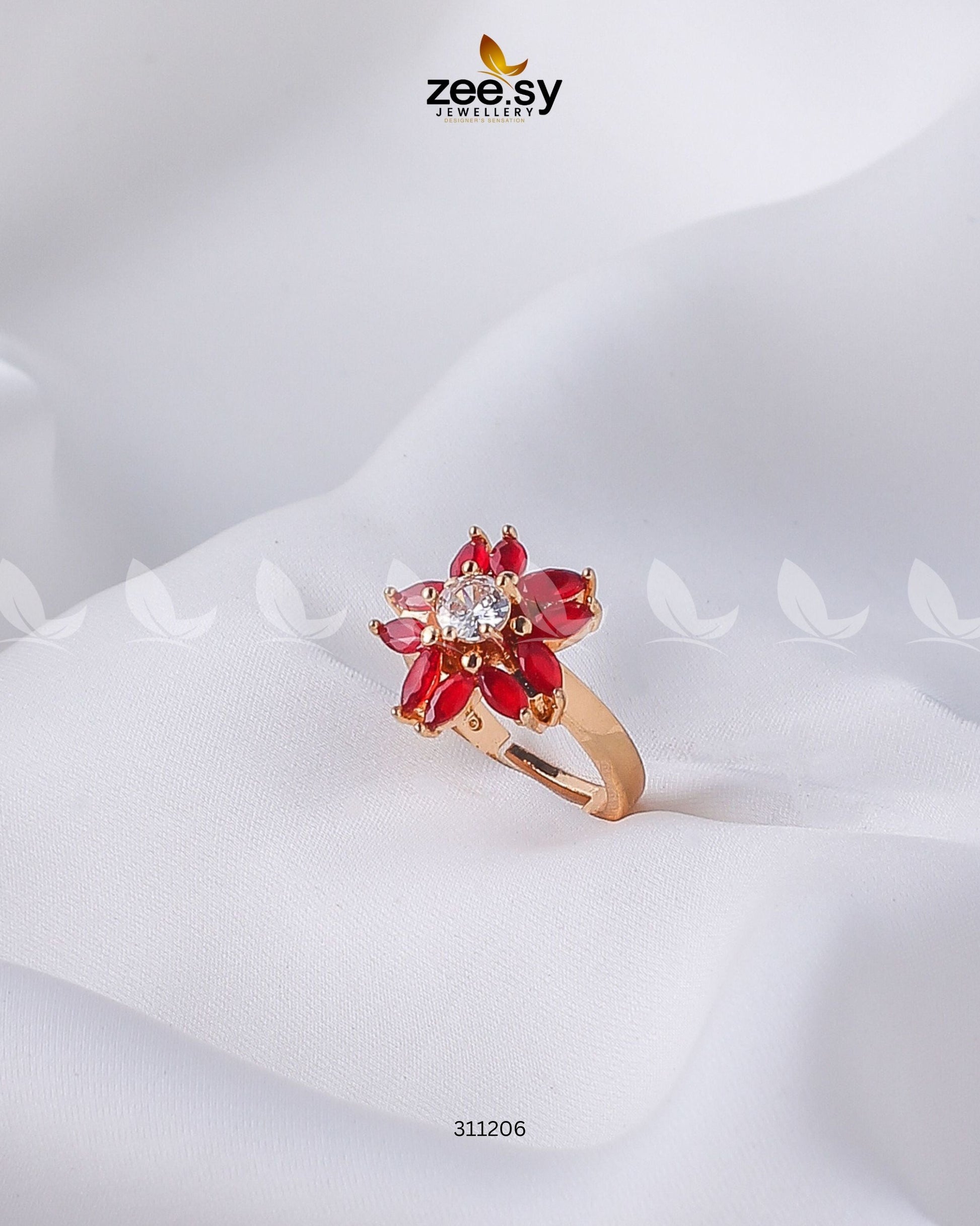 Daisy Ring - by - Libasekhas UK - Registered Vendor of : Zeesy - 100% Original Designer Dresss