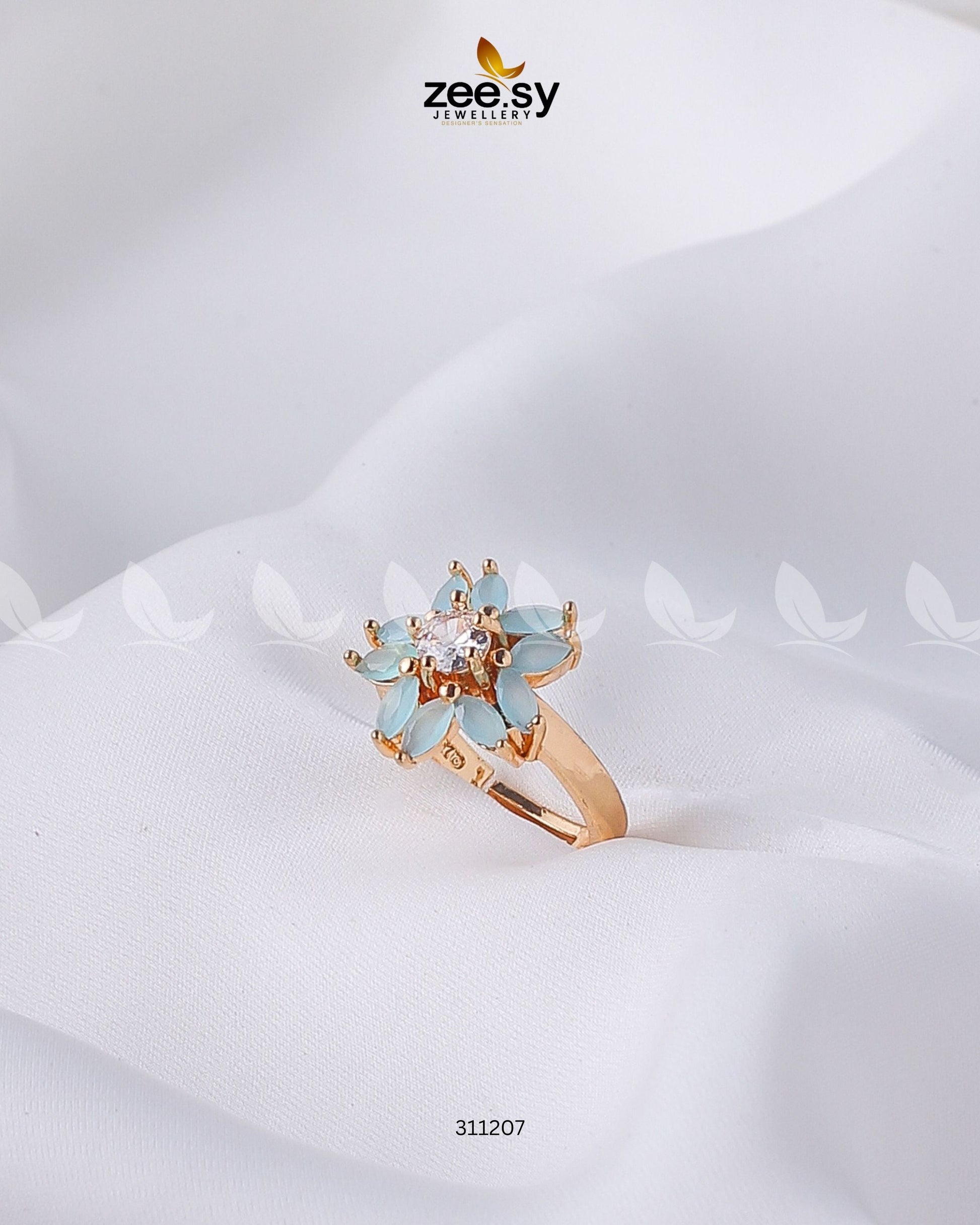 Daisy Ring - by - Libasekhas UK - Registered Vendor of : Zeesy - 100% Original Designer Dresss