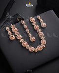 Scabiosa Necklace Set - by - Libasekhas UK - Registered Vendor of : Zeesy - 100% Original Designer Dresss