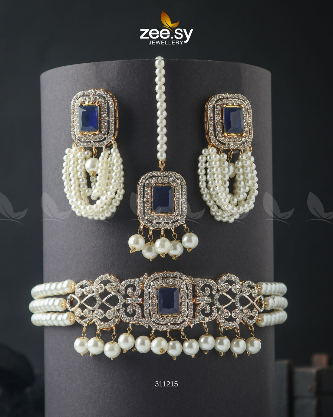 Marasim Choker Necklace - by - Libasekhas UK - Registered Vendor of : Zeesy - 100% Original Designer Dresss