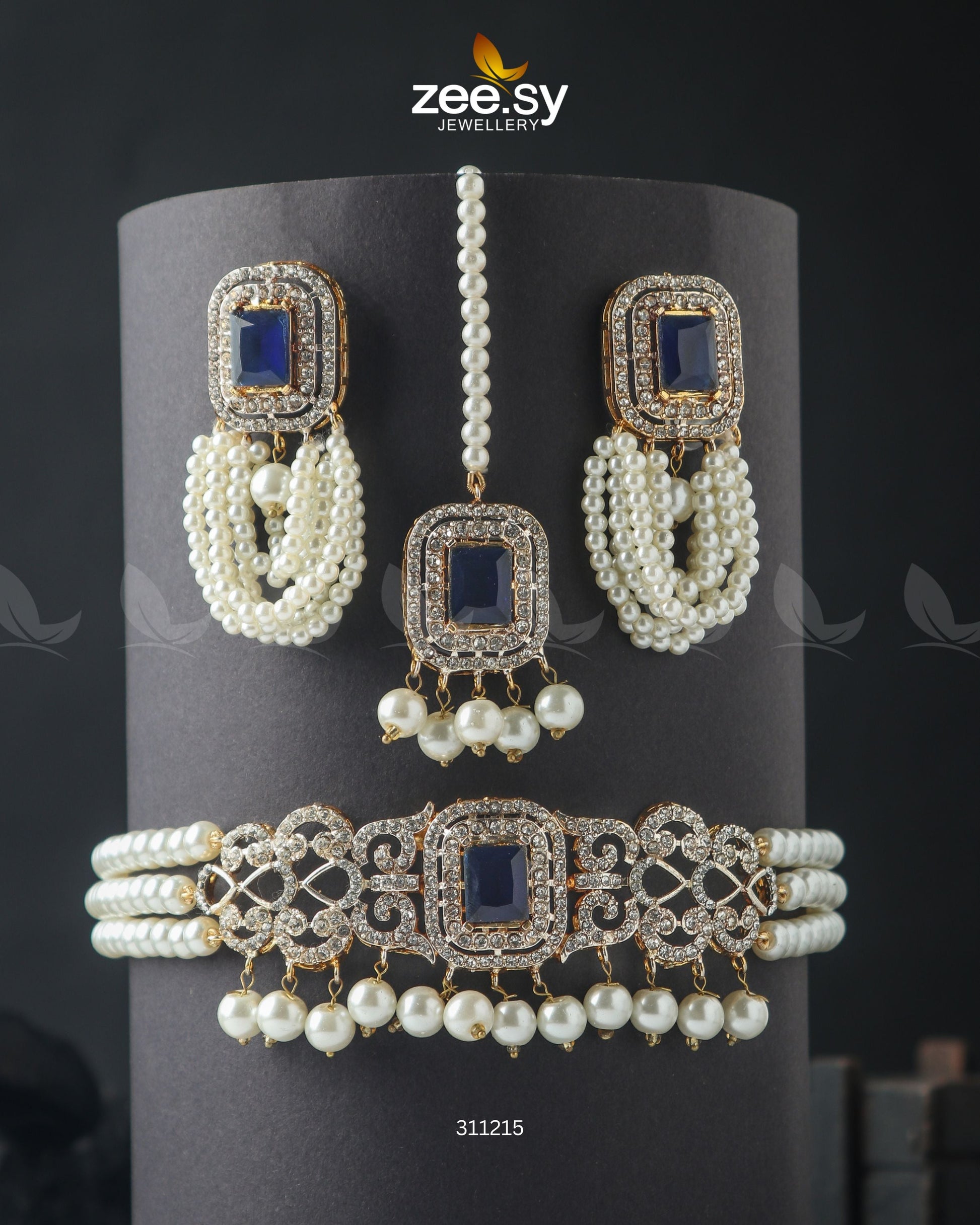 Marasim Choker Necklace - by - Libasekhas UK - Registered Vendor of : Zeesy - 100% Original Designer Dresss