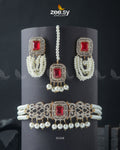Marasim Choker Necklace - by - Libasekhas UK - Registered Vendor of : Zeesy - 100% Original Designer Dresss