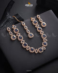 Scabiosa Necklace Set - by - Libasekhas UK - Registered Vendor of : Zeesy - 100% Original Designer Dresss