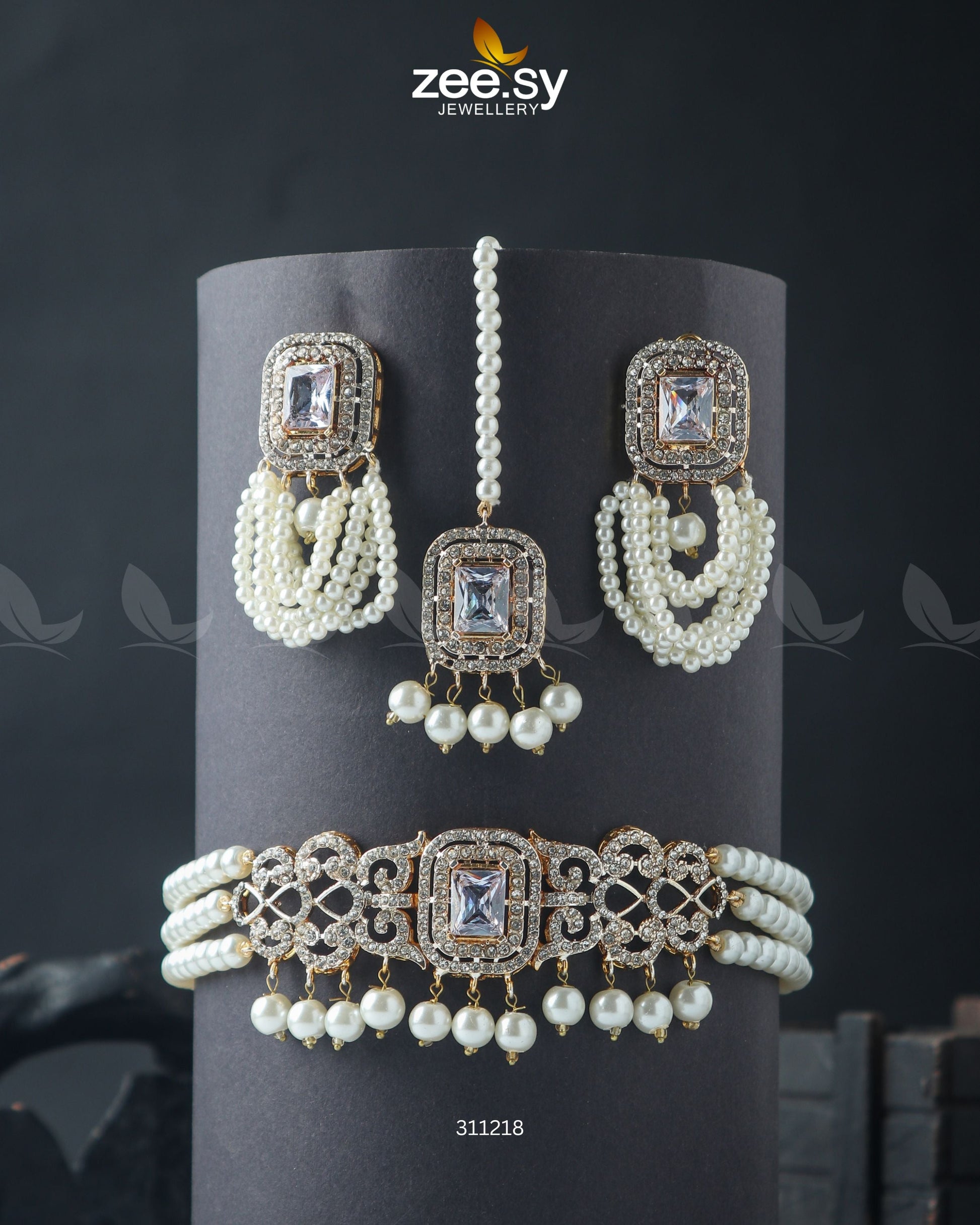 Marasim Choker Necklace - by - Libasekhas UK - Registered Vendor of : Zeesy - 100% Original Designer Dresss