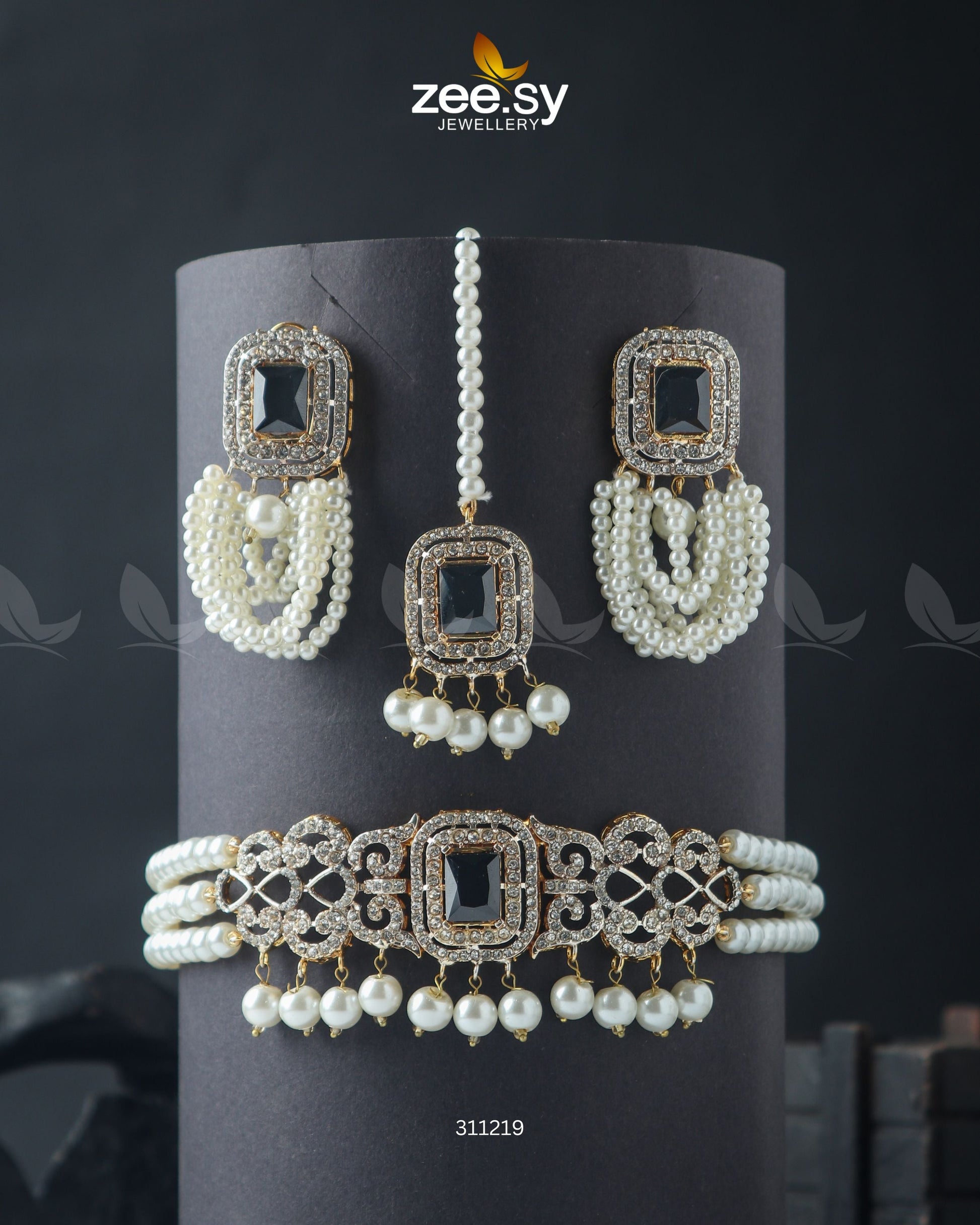Marasim Choker Necklace - by - Libasekhas UK - Registered Vendor of : Zeesy - 100% Original Designer Dresss