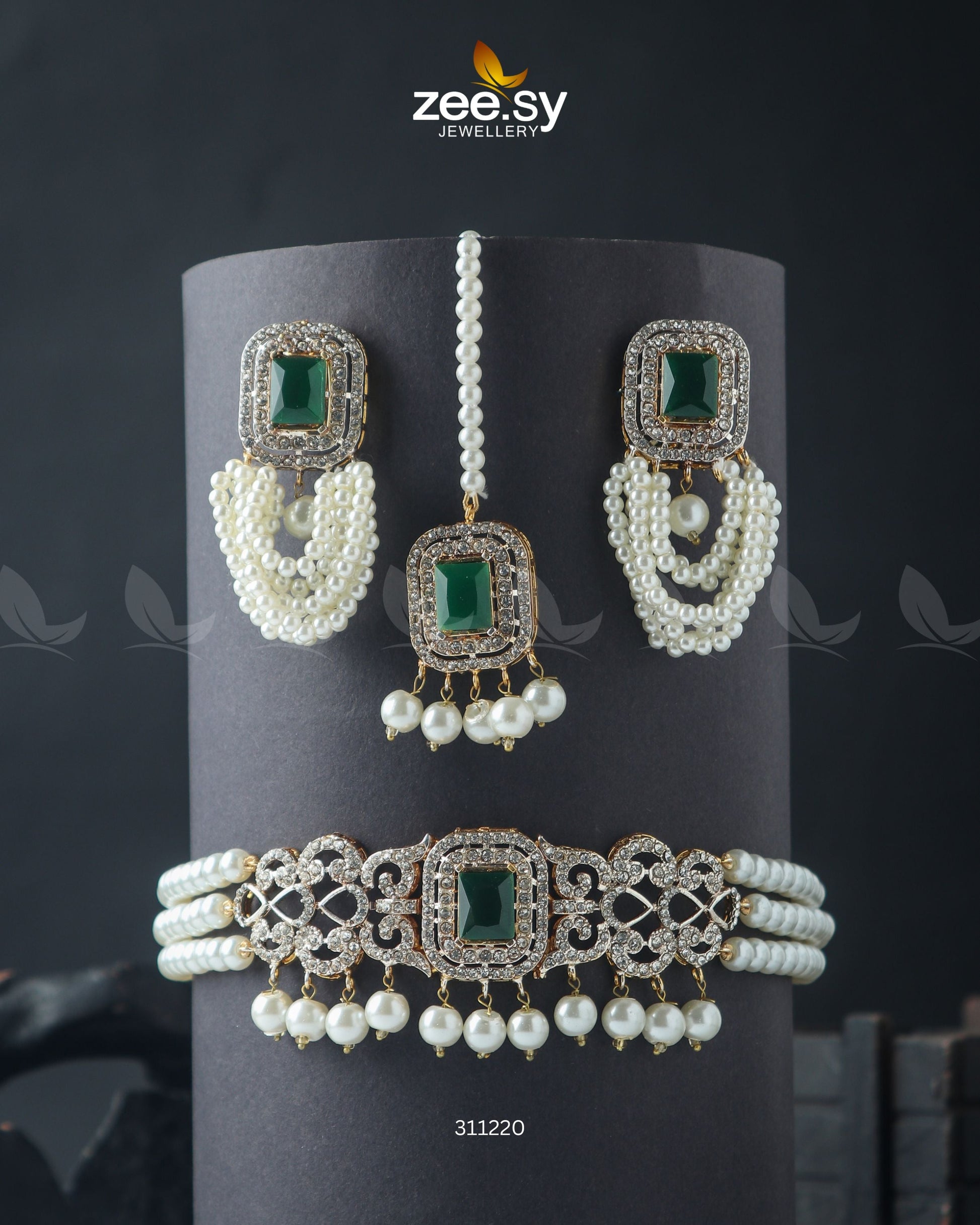 Marasim Choker Necklace - by - Libasekhas UK - Registered Vendor of : Zeesy - 100% Original Designer Dresss