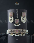 Marasim Choker Necklace - by - Libasekhas UK - Registered Vendor of : Zeesy - 100% Original Designer Dresss