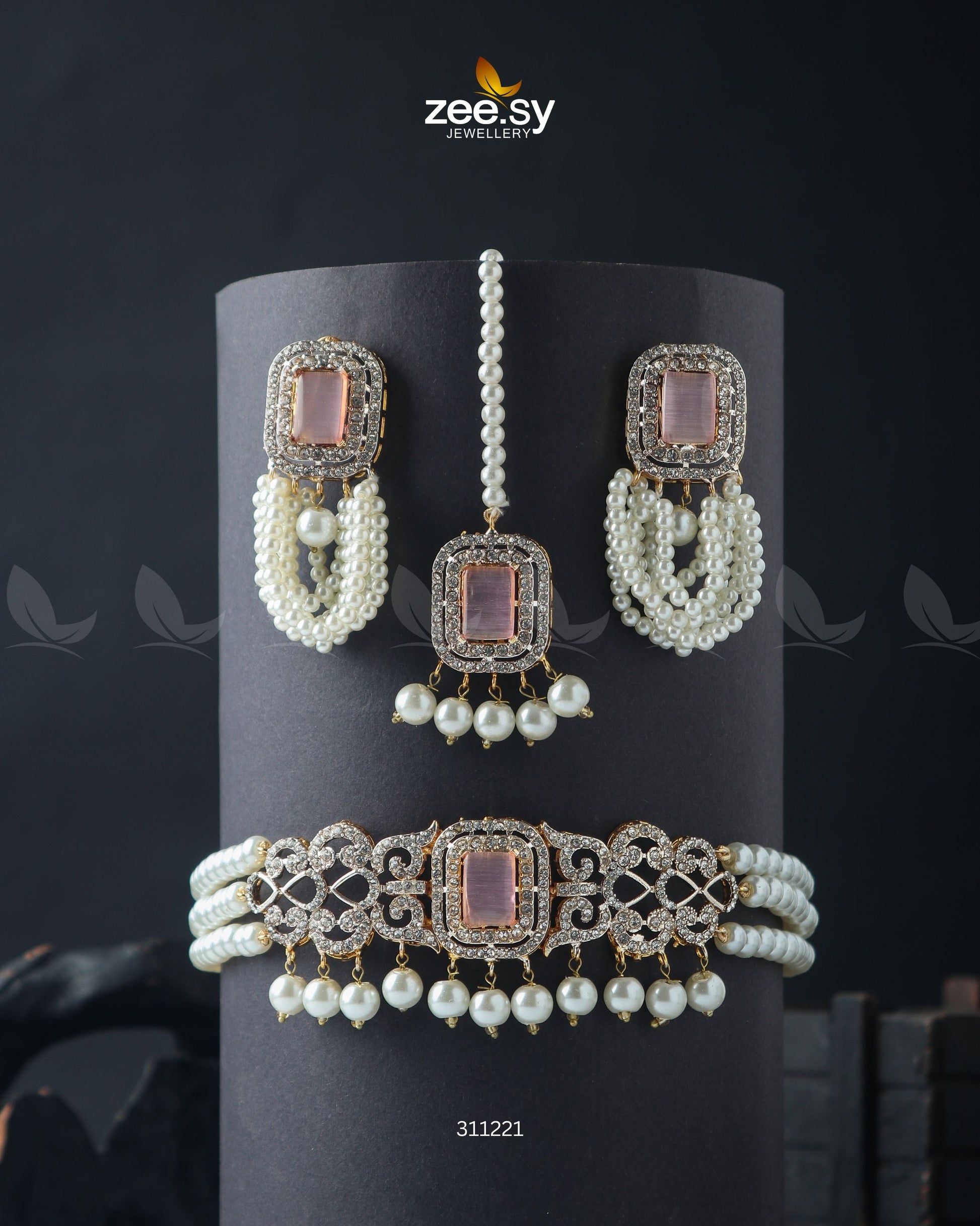 Marasim Choker Necklace - by - Libasekhas UK - Registered Vendor of : Zeesy - 100% Original Designer Dresss