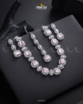 Scabiosa Necklace Set - by - Libasekhas UK - Registered Vendor of : Zeesy - 100% Original Designer Dresss