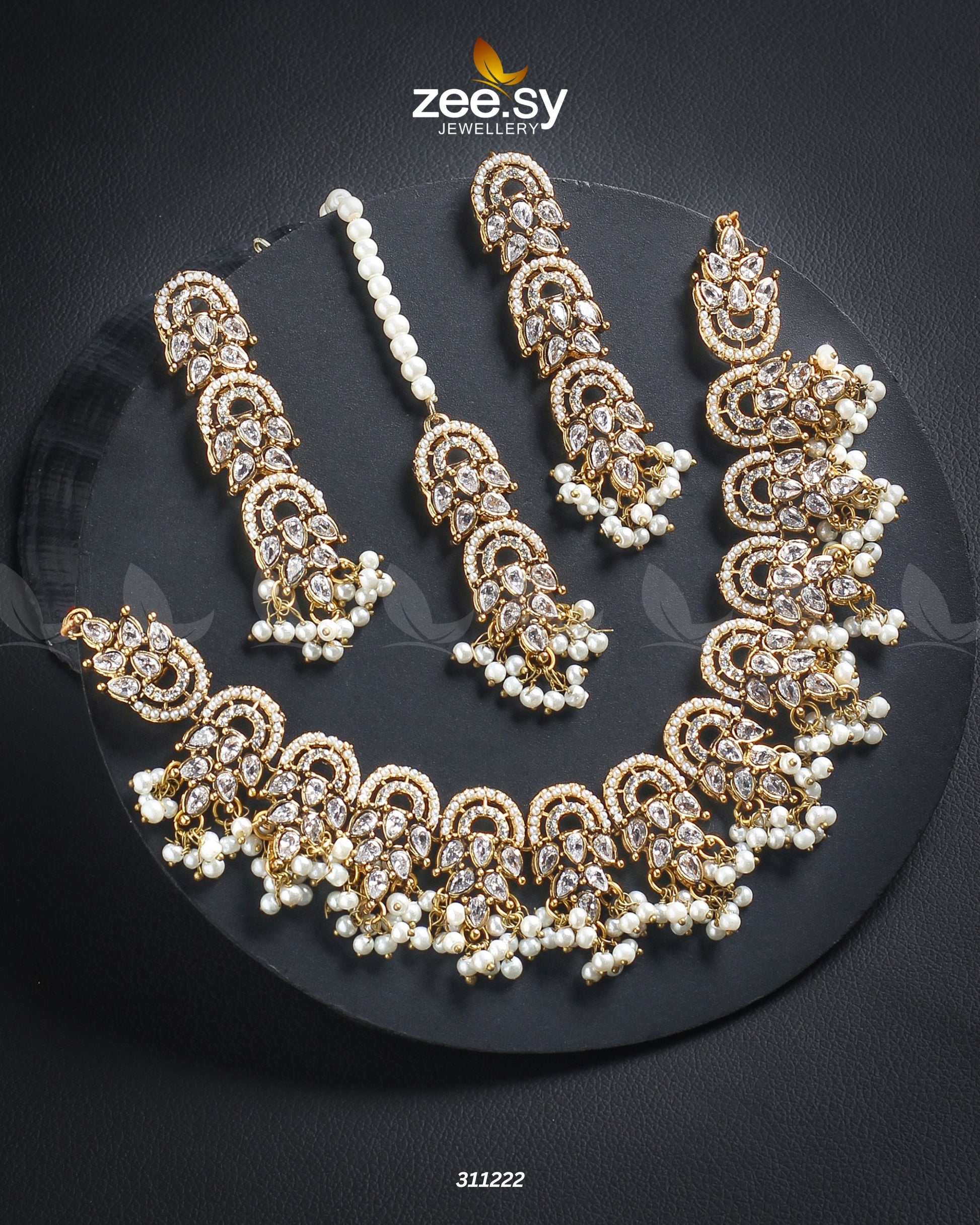 Celestial Necklace - by - Libasekhas UK - Registered Vendor of : Zeesy - 100% Original Designer Dresss