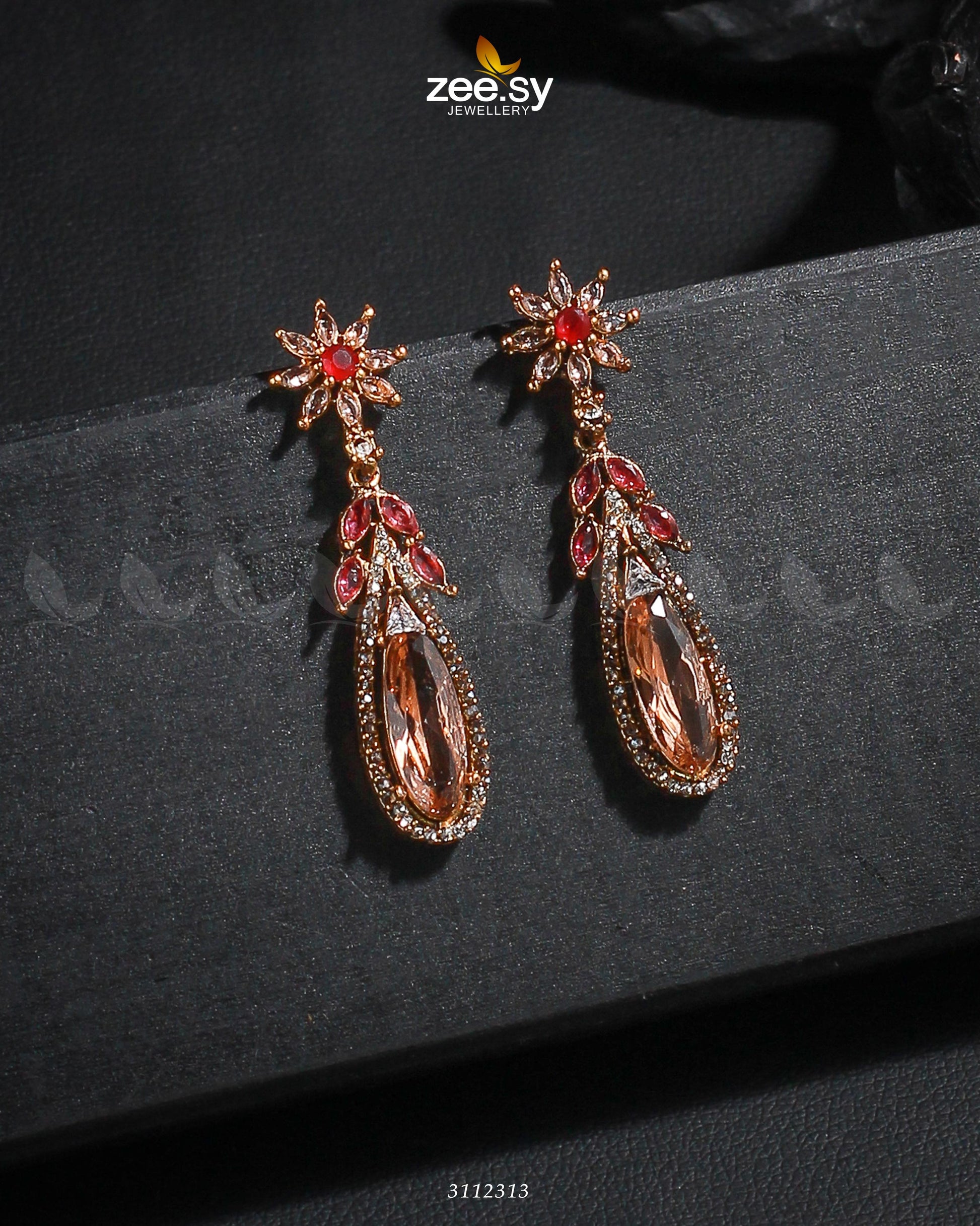 Rimsha's Earrings - by - Libasekhas UK - Registered Vendor of : Zeesy - 100% Original Designer Dresss