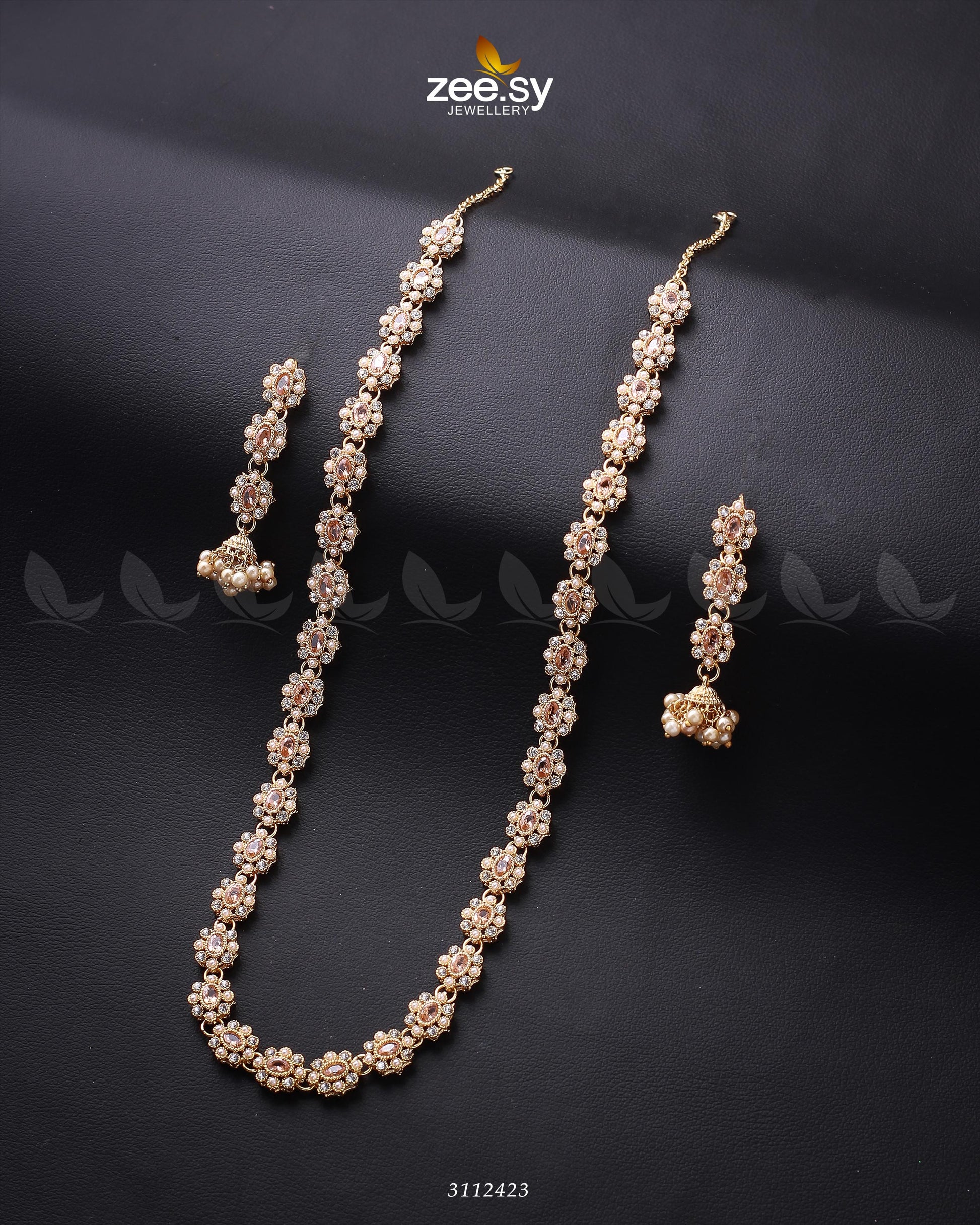 Reema Malla Necklace - by - Libasekhas UK - Registered Vendor of : Zeesy - 100% Original Designer Dresss
