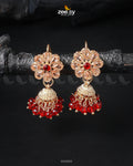 Atiqa Earrings - by - Libasekhas UK - Registered Vendor of : Zeesy - 100% Original Designer Dresss