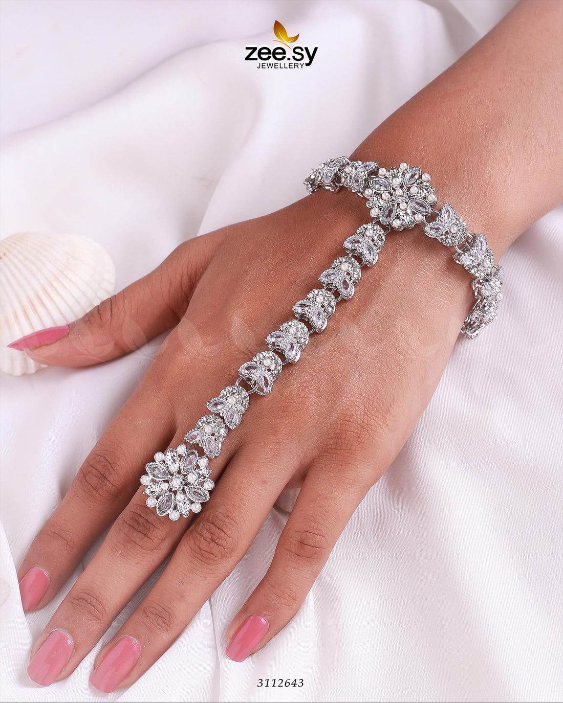 Bellflower Bracelet - by - Libasekhas UK - Registered Vendor of : Zeesy - 100% Original Designer Dresss