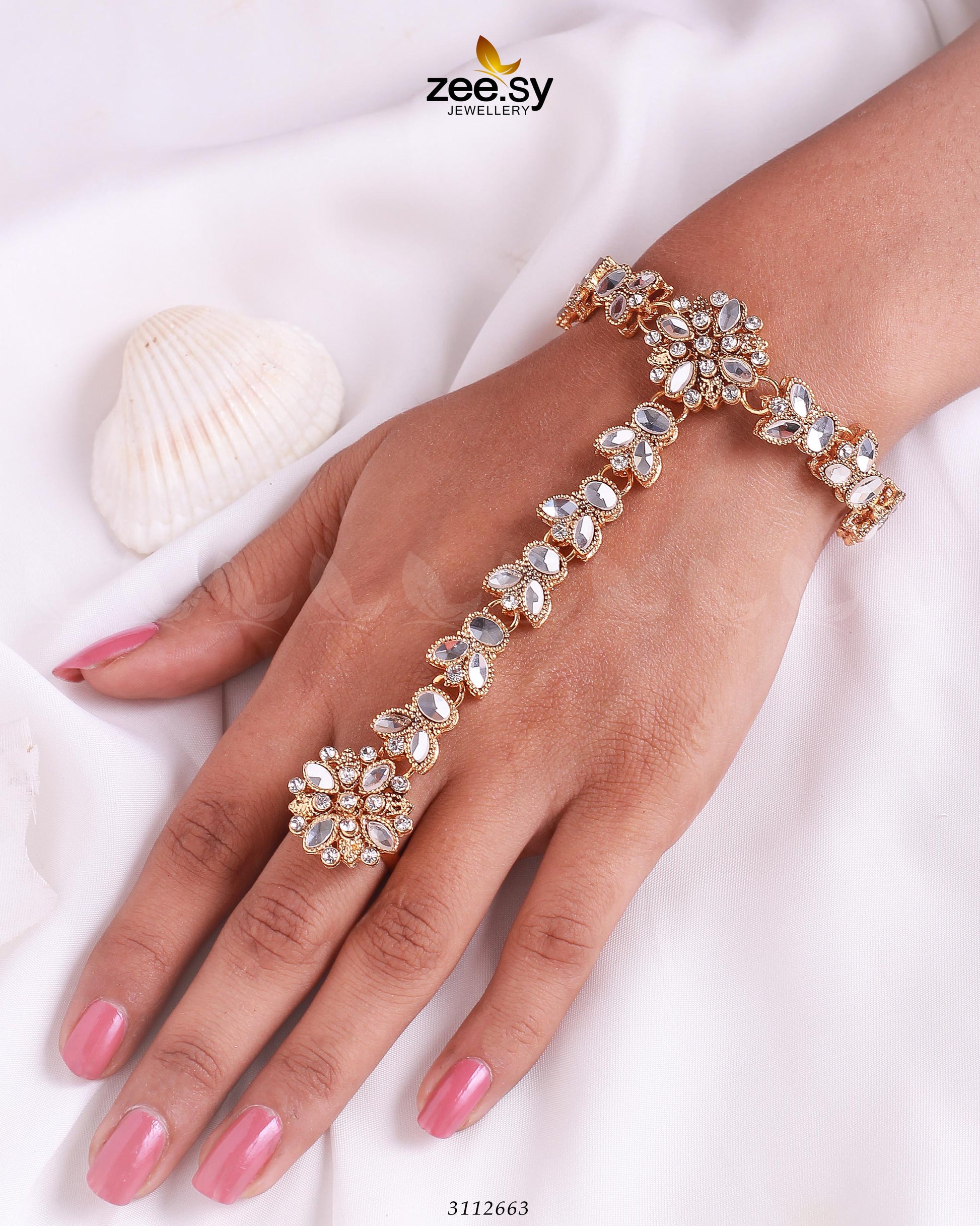 Elegant Anja Bracelet - by - Libasekhas UK - Registered Vendor of : Zeesy - 100% Original Designer Dresss