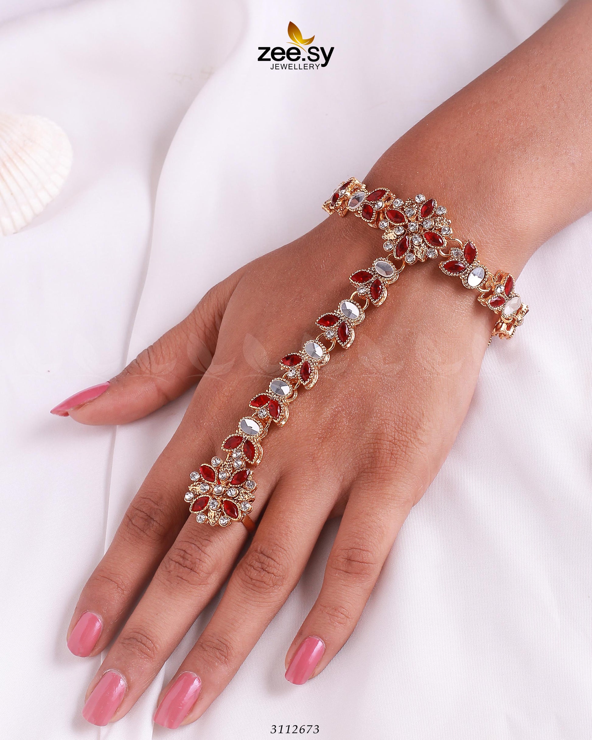 Elegant Anja Bracelet - by - Libasekhas UK - Registered Vendor of : Zeesy - 100% Original Designer Dresss