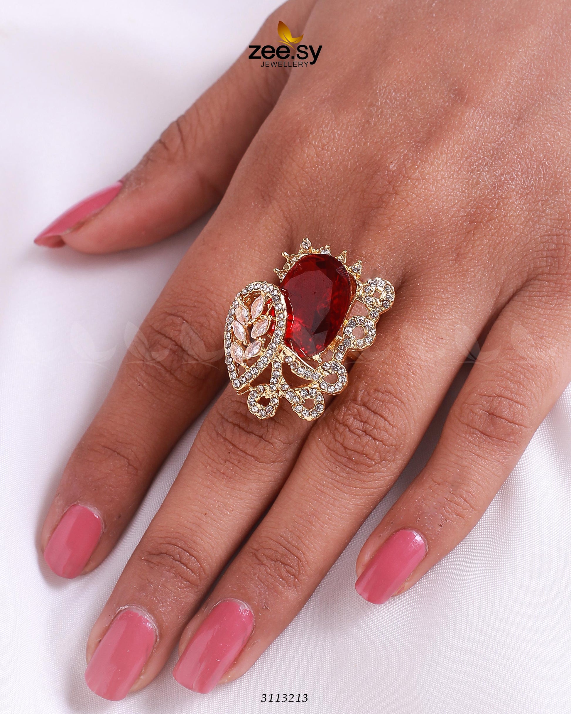 Croton Ring - by - Libasekhas UK - Registered Vendor of : Zeesy - 100% Original Designer Dresss