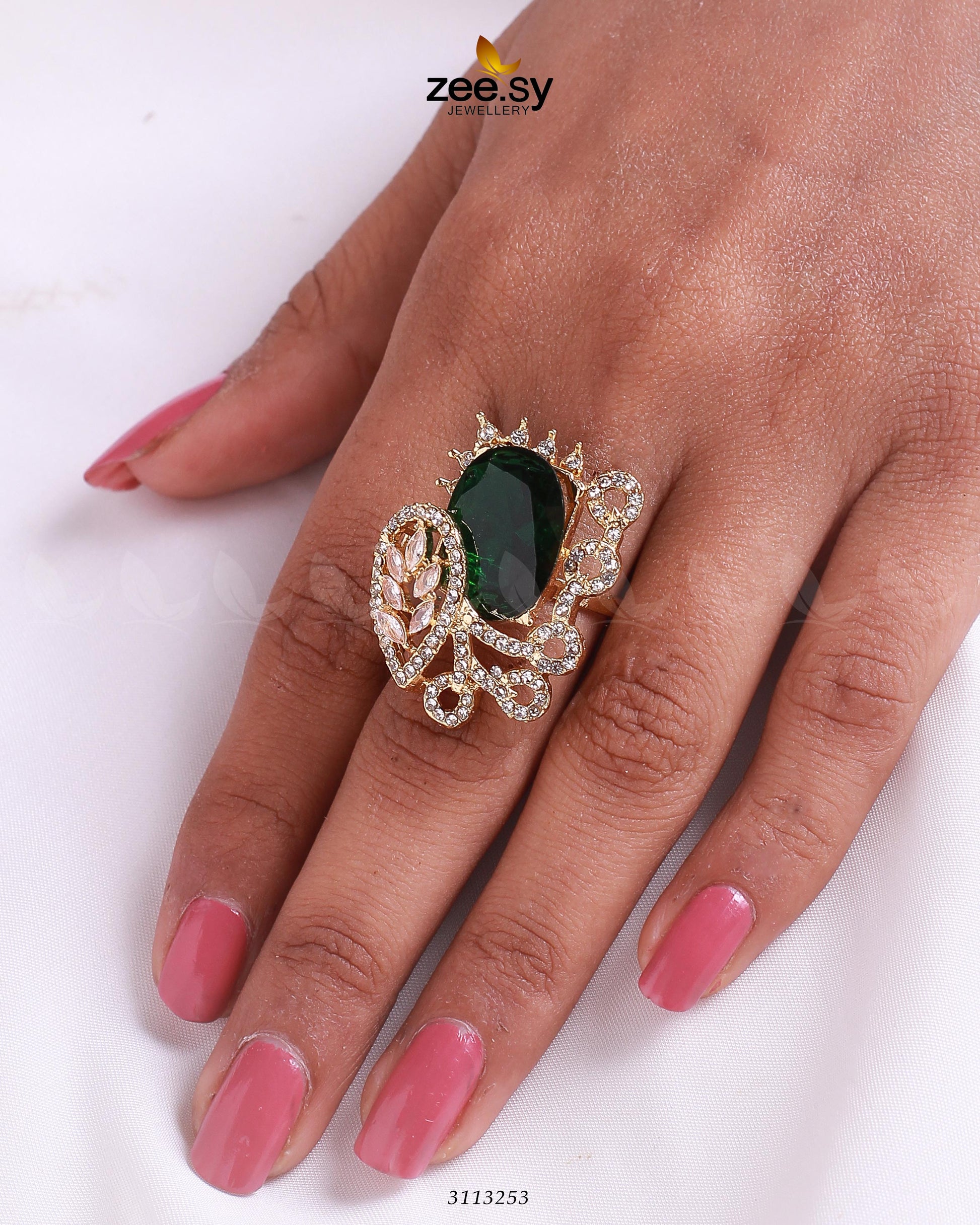 Croton Ring - by - Libasekhas UK - Registered Vendor of : Zeesy - 100% Original Designer Dresss