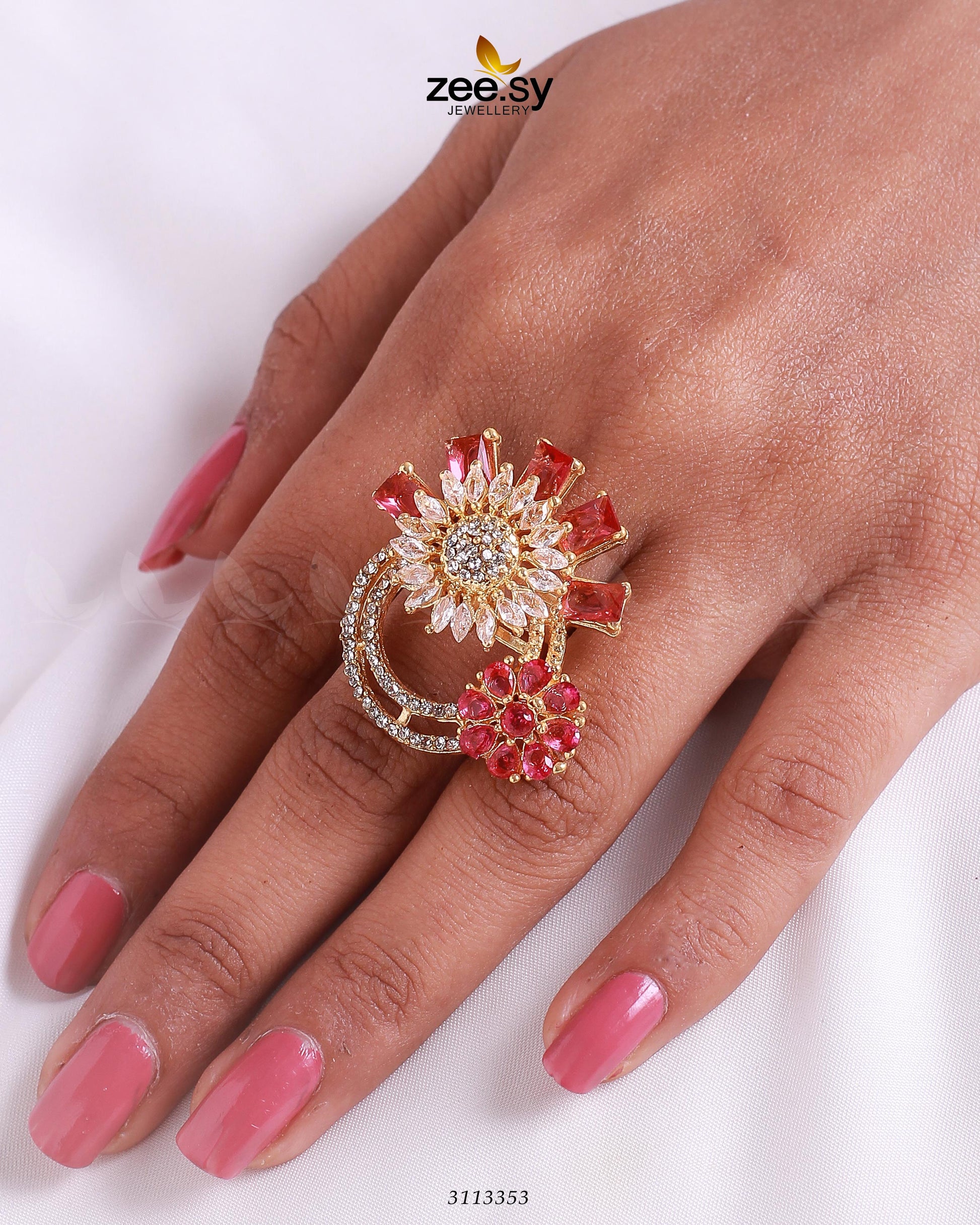 Aima Baig Ring - by - Libasekhas UK - Registered Vendor of : Zeesy - 100% Original Designer Dresss