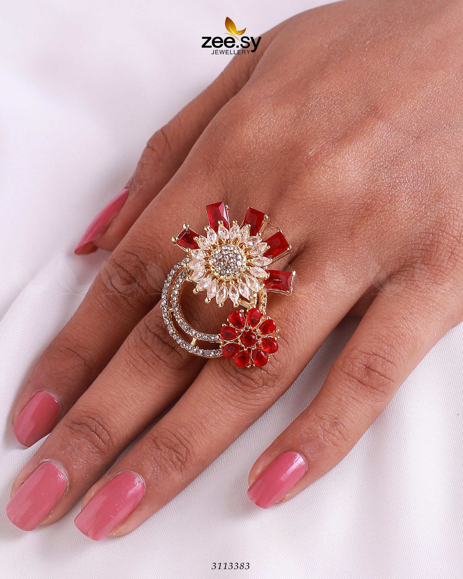 Aima Baig Ring - by - Libasekhas UK - Registered Vendor of : Zeesy - 100% Original Designer Dresss