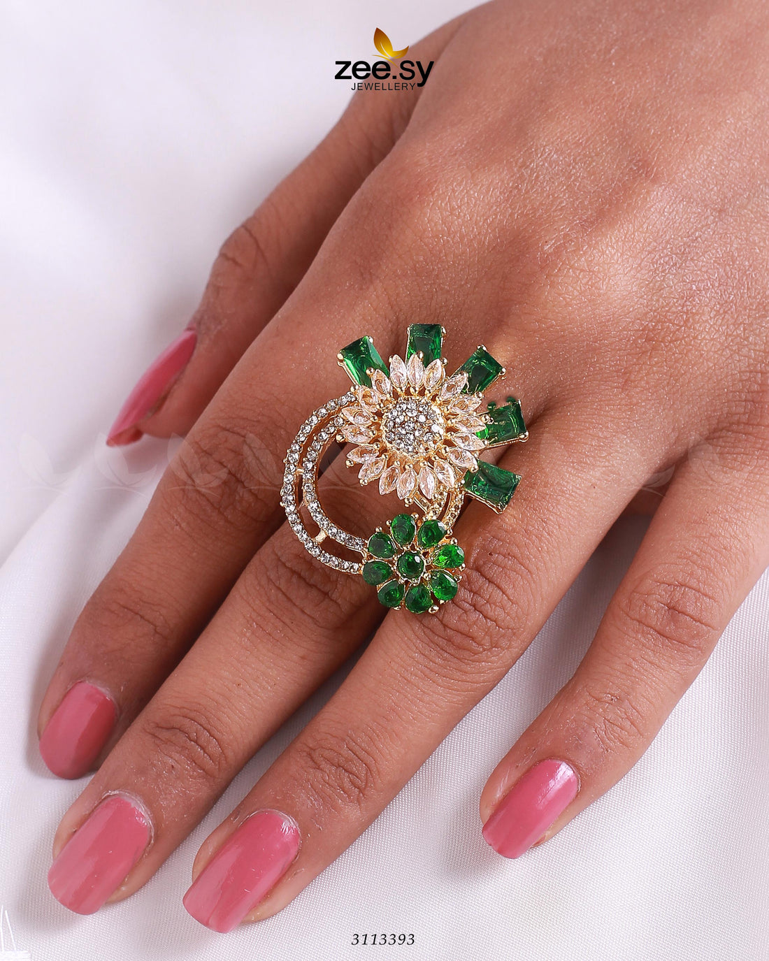 Aima Baig Ring - by - Libasekhas UK - Registered Vendor of : Zeesy - 100% Original Designer Dresss