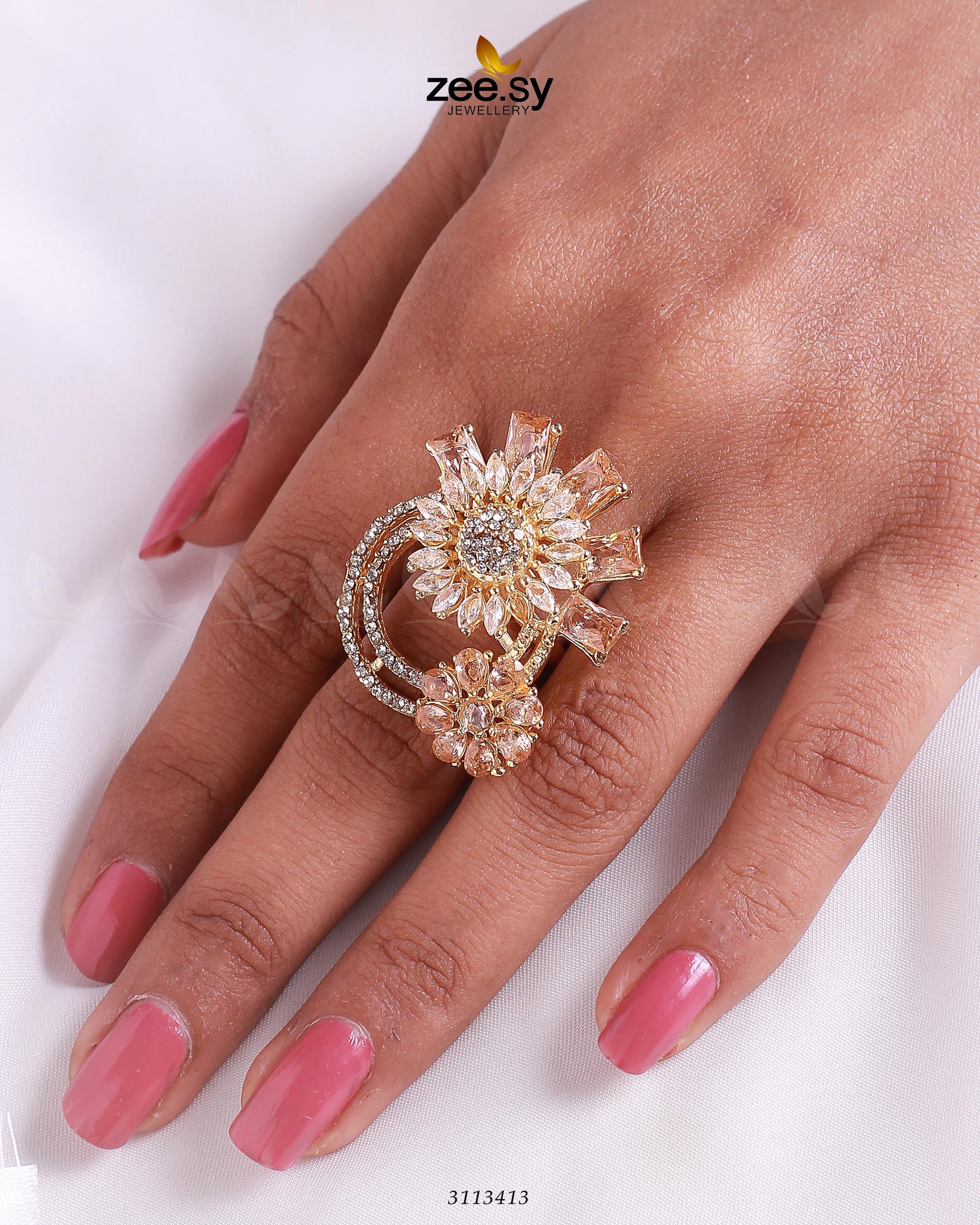 Aima Baig Ring - by - Libasekhas UK - Registered Vendor of : Zeesy - 100% Original Designer Dresss