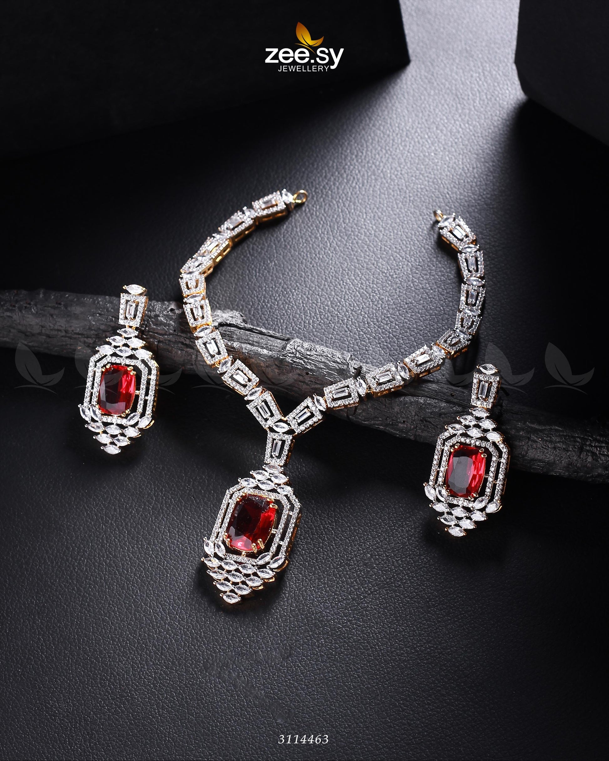 Sharmeen Necklace Set - by - Libasekhas UK - Registered Vendor of : Zeesy - 100% Original Designer Dresss