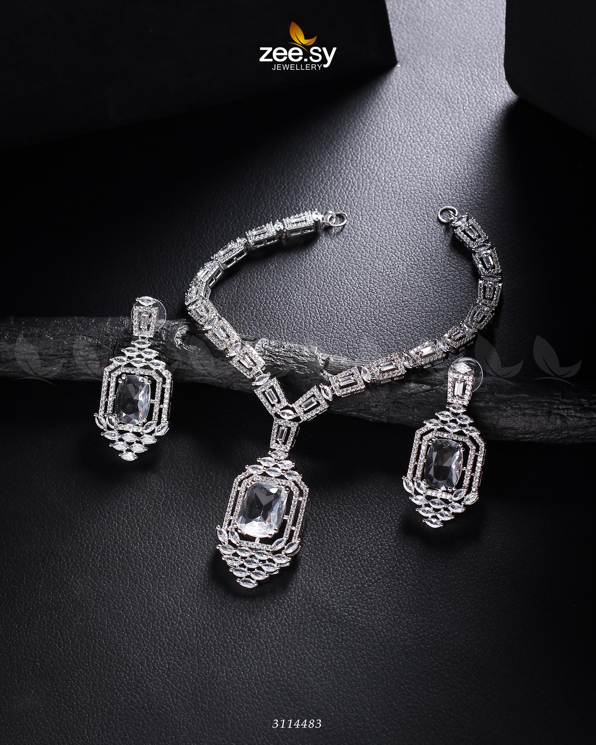 Sharmeen Necklace Set - by - Libasekhas UK - Registered Vendor of : Zeesy - 100% Original Designer Dresss