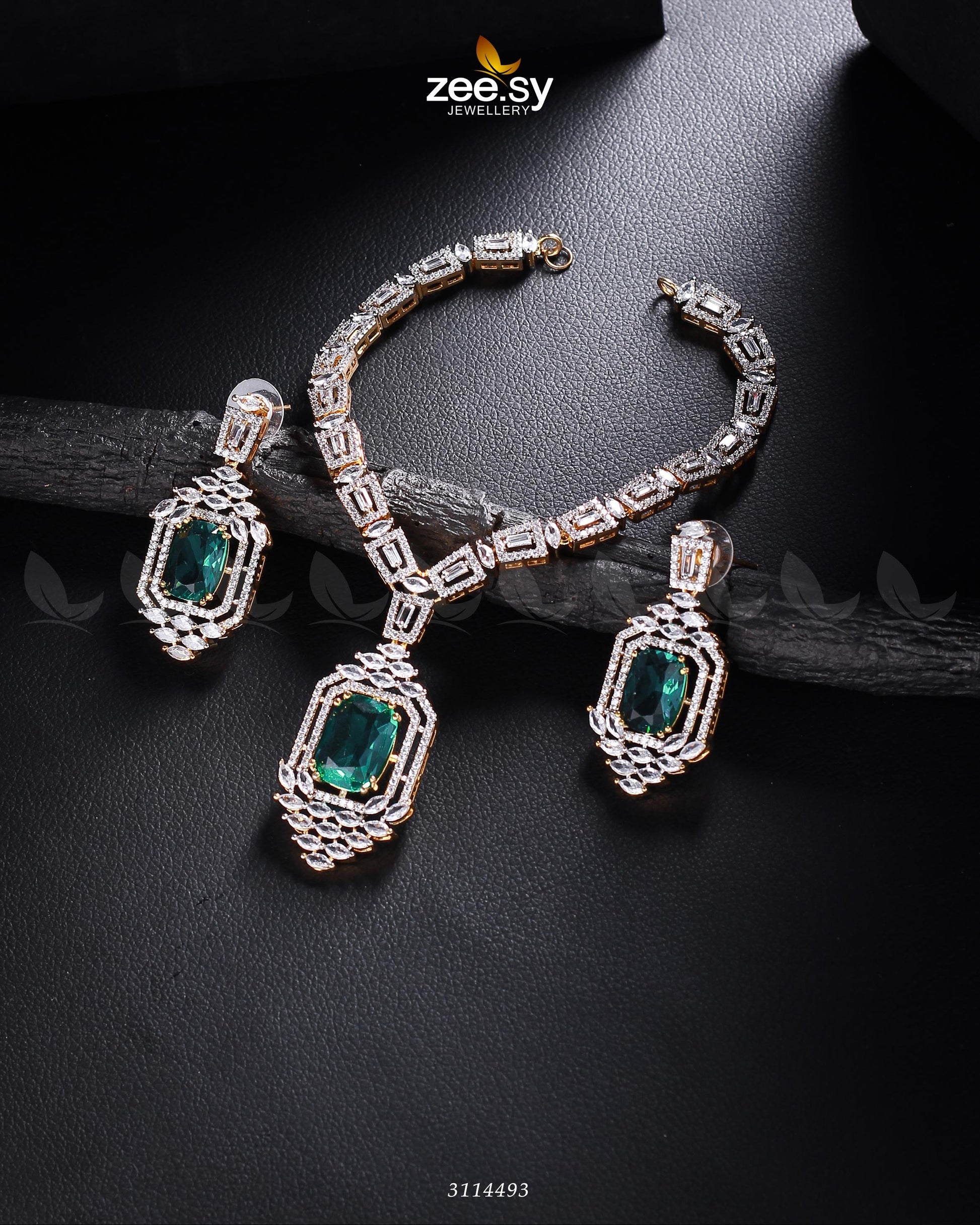 Sharmeen Necklace Set - by - Libasekhas UK - Registered Vendor of : Zeesy - 100% Original Designer Dresss