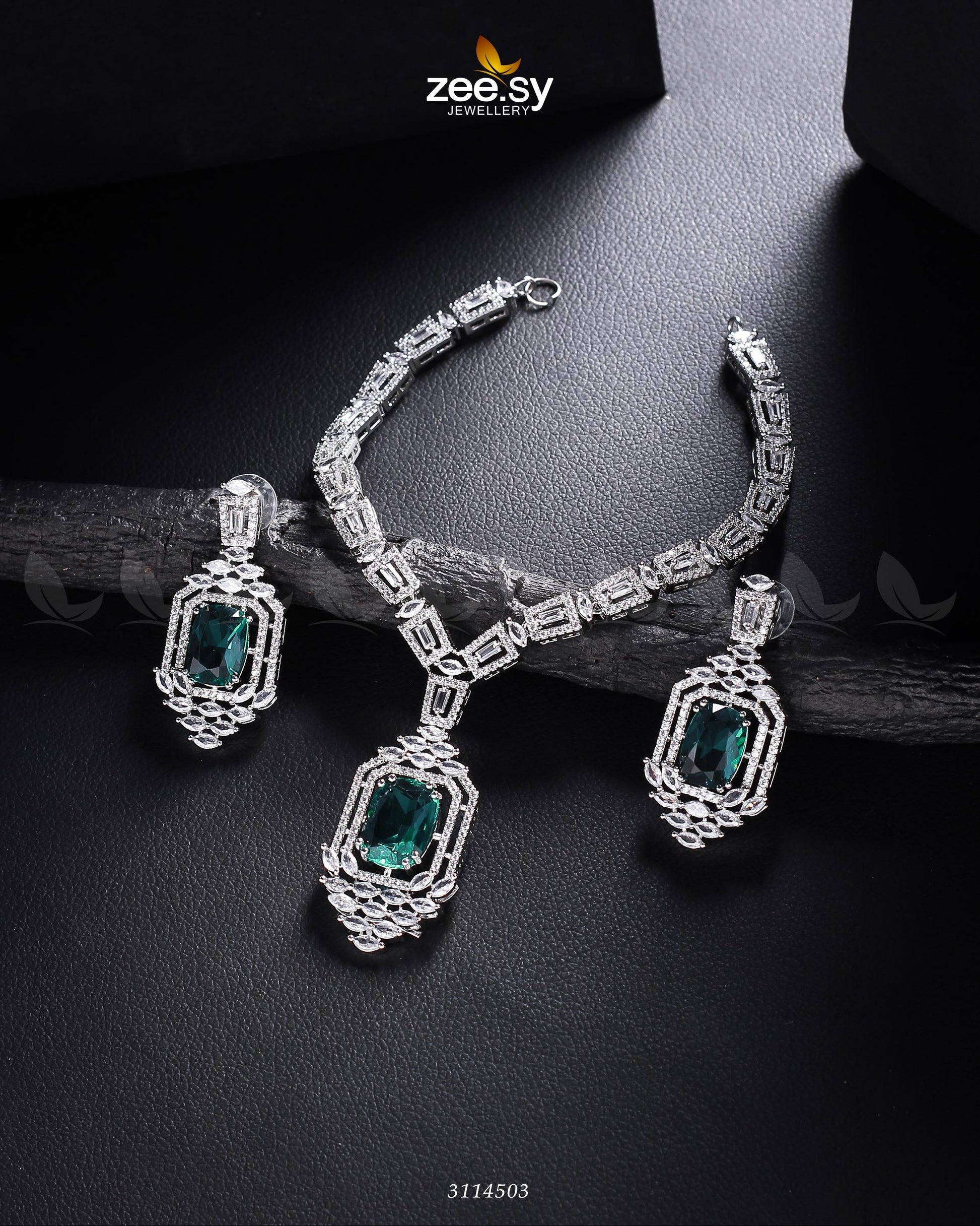 Sharmeen Necklace Set - by - Libasekhas UK - Registered Vendor of : Zeesy - 100% Original Designer Dresss