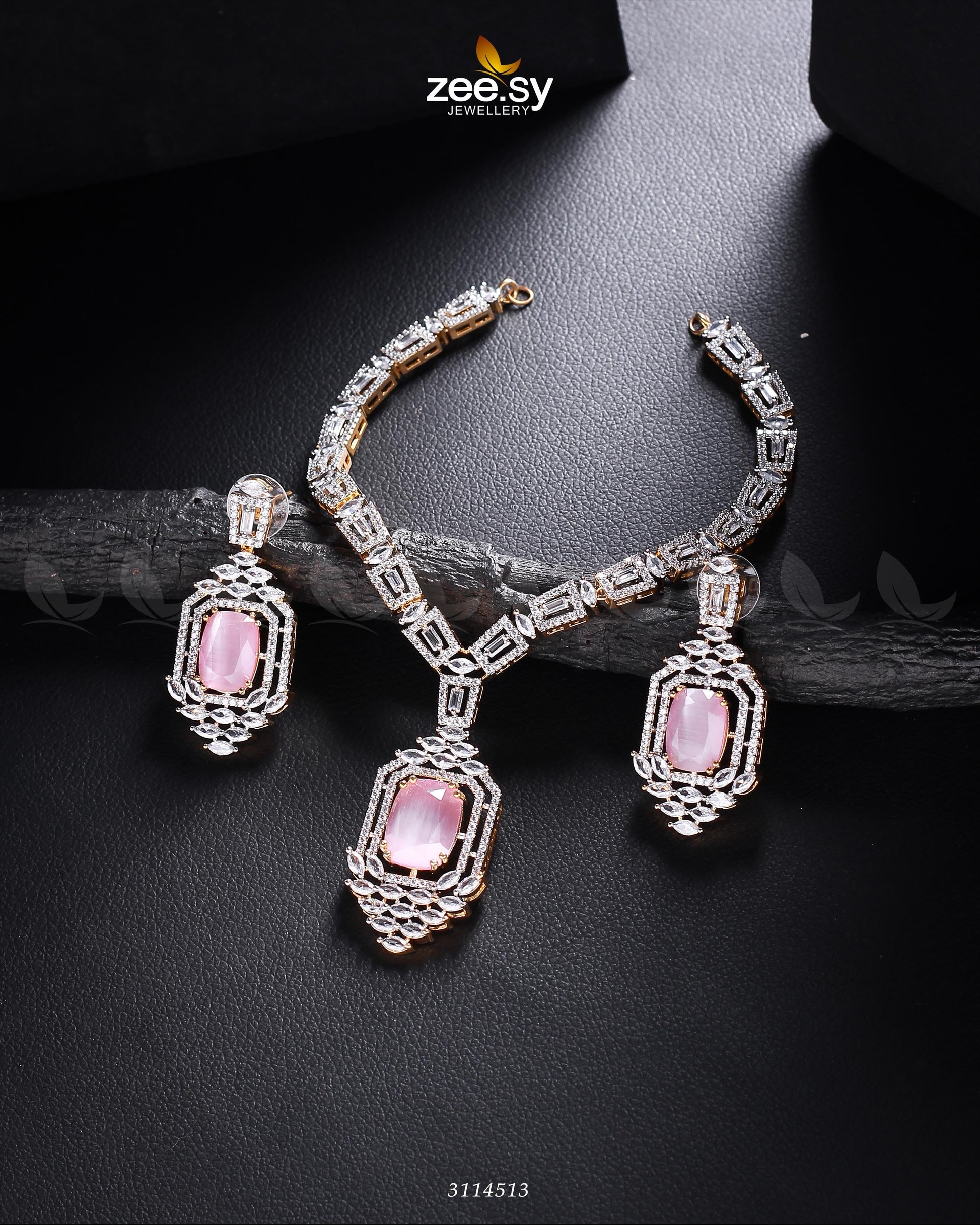 Sharmeen Necklace Set - by - Libasekhas UK - Registered Vendor of : Zeesy - 100% Original Designer Dresss