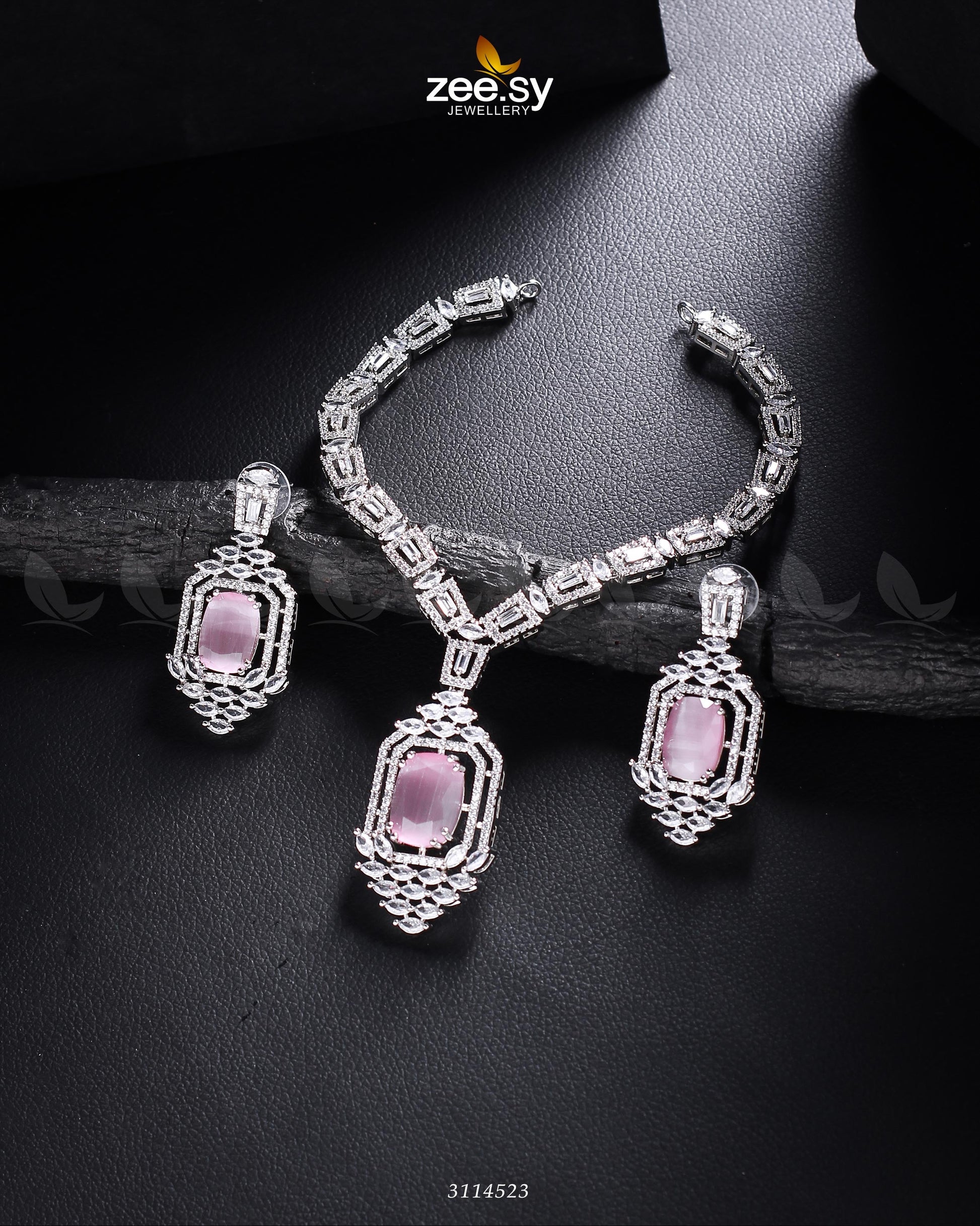 Sharmeen Necklace Set - by - Libasekhas UK - Registered Vendor of : Zeesy - 100% Original Designer Dresss