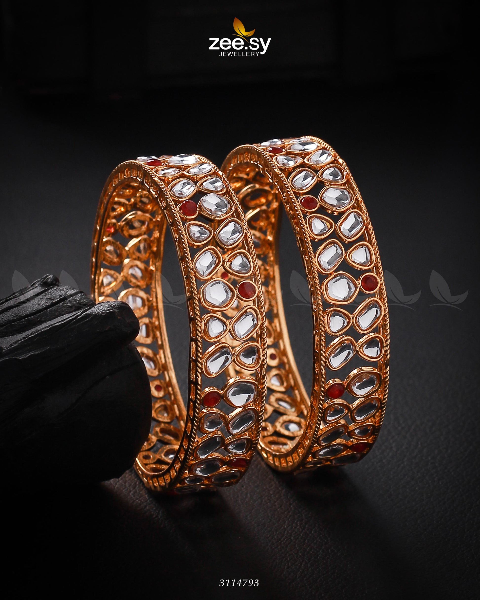 Saffron Bangles - by - Libasekhas UK - Registered Vendor of : Zeesy - 100% Original Designer Dresss