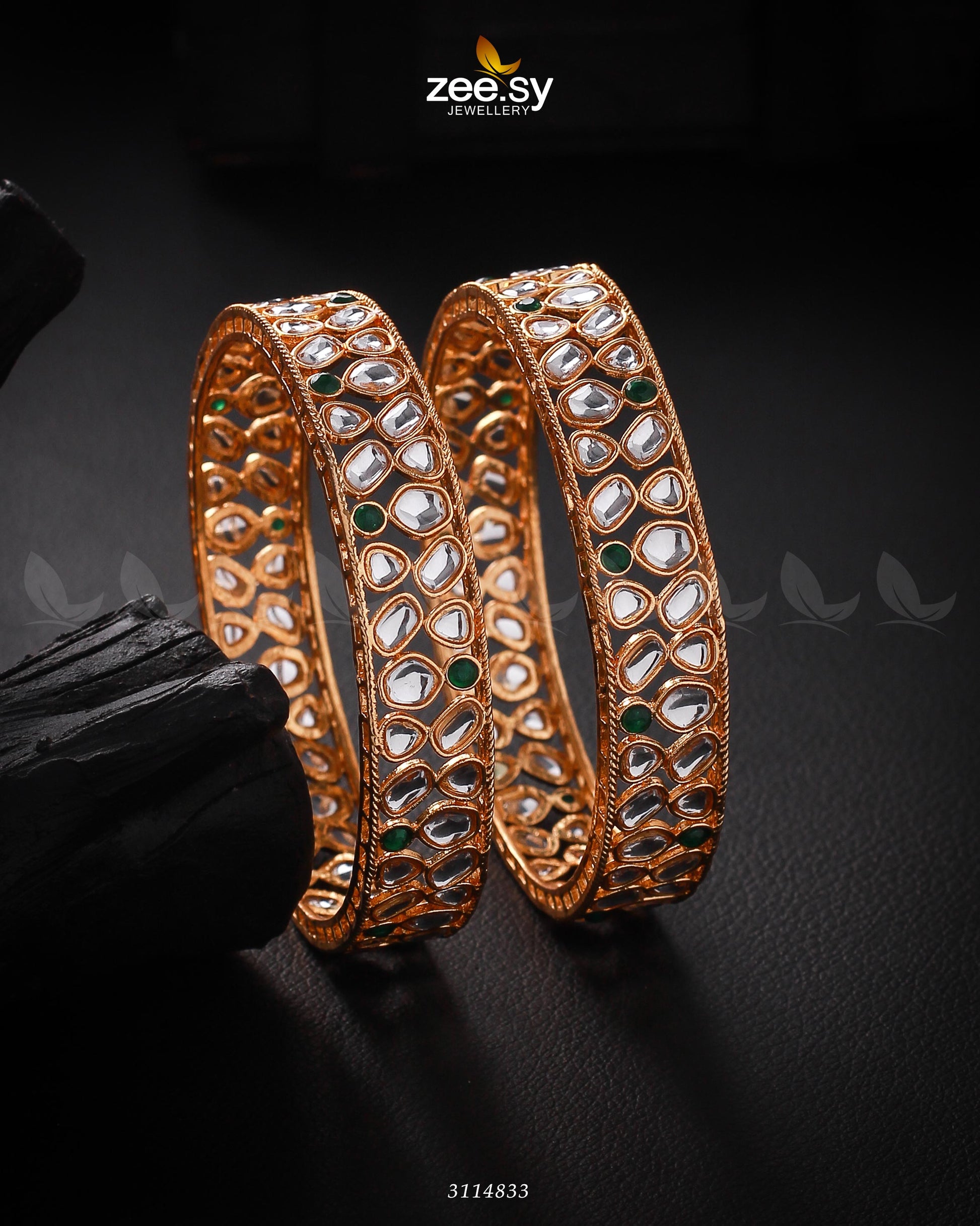 Saffron Bangles - by - Libasekhas UK - Registered Vendor of : Zeesy - 100% Original Designer Dresss