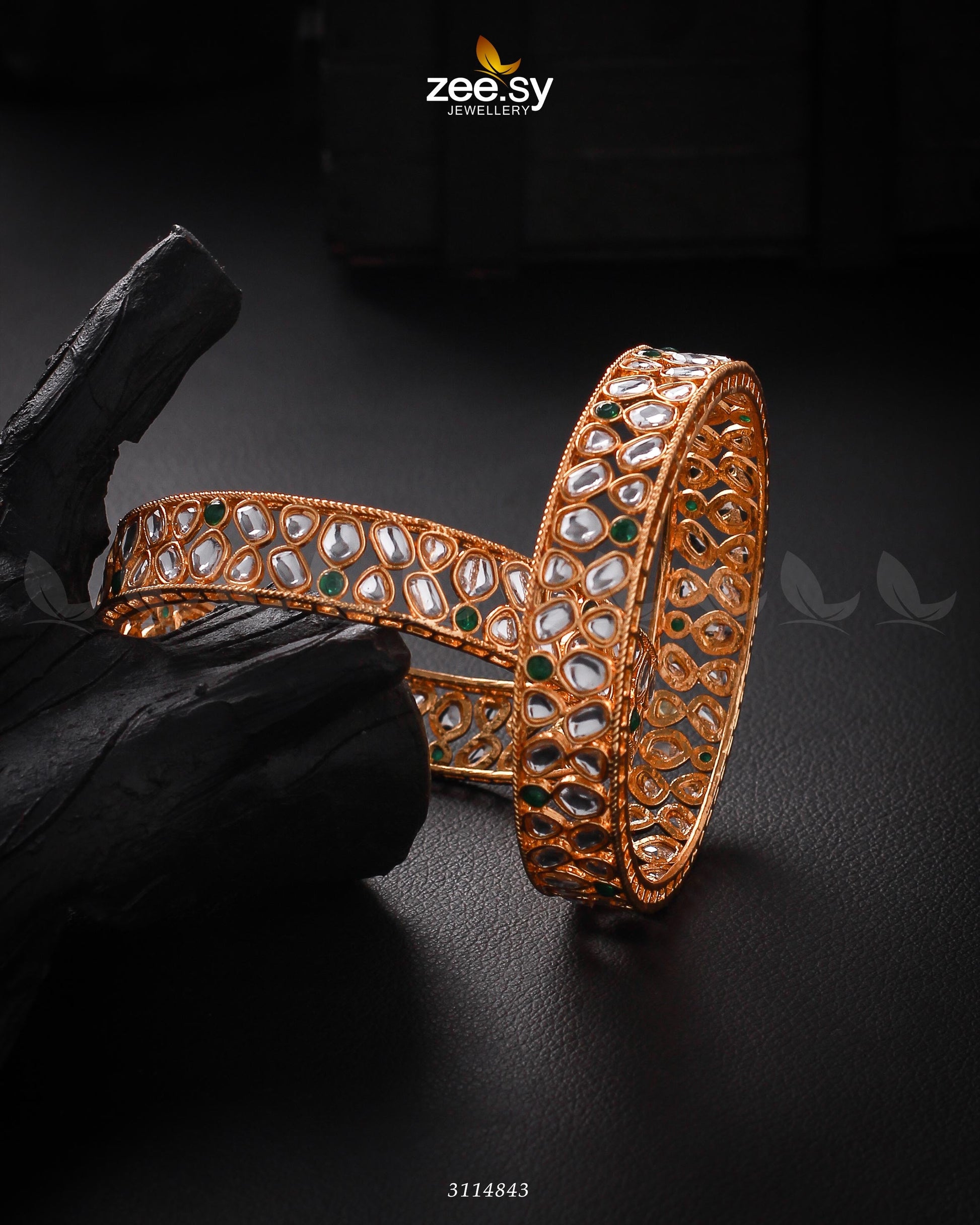 Saffron Bangles - by - Libasekhas UK - Registered Vendor of : Zeesy - 100% Original Designer Dresss