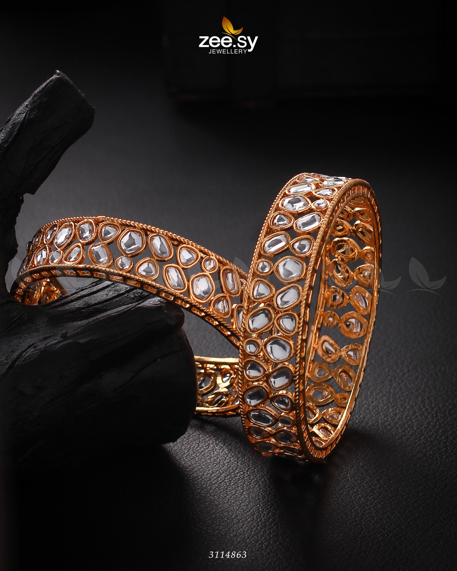 Saffron Bangles - by - Libasekhas UK - Registered Vendor of : Zeesy - 100% Original Designer Dresss