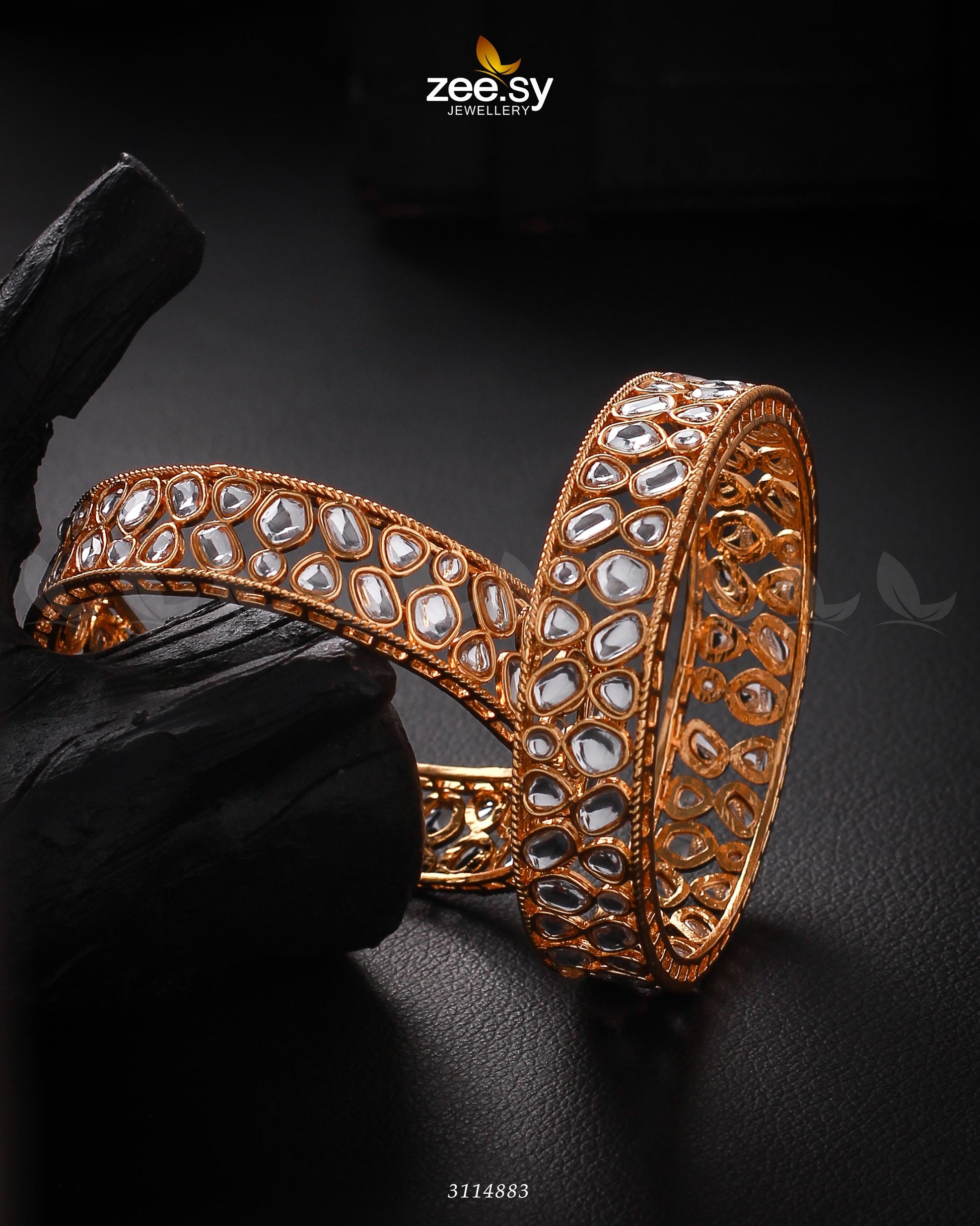 Saffron Bangles - by - Libasekhas UK - Registered Vendor of : Zeesy - 100% Original Designer Dresss