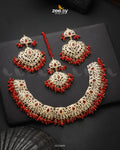 Maniha Necklace Set - by - Libasekhas UK - Registered Vendor of : Zeesy - 100% Original Designer Dresss