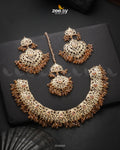 Maniha Necklace Set - by - Libasekhas UK - Registered Vendor of : Zeesy - 100% Original Designer Dresss