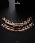 Tanzanite Anklet - by - Libasekhas UK - Registered Vendor of : Zeesy - 100% Original Designer Dresss