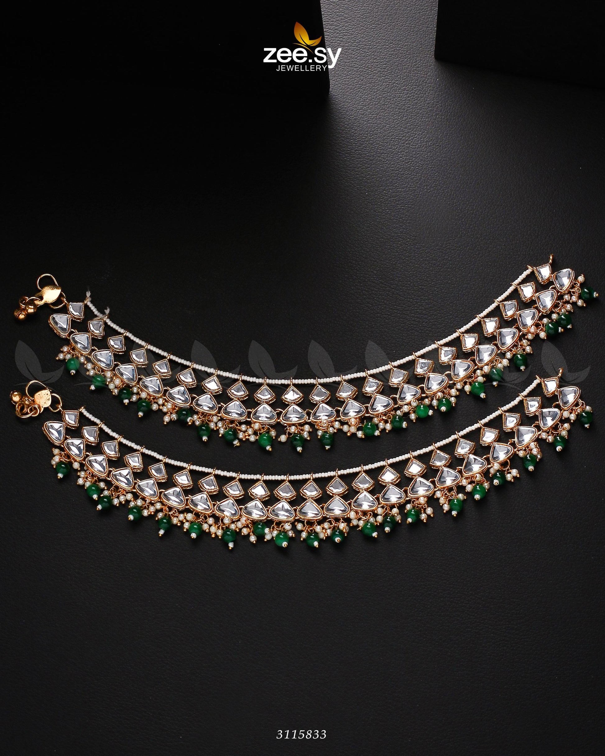 Minisha Anklets - by - Libasekhas UK - Registered Vendor of : Zeesy - 100% Original Designer Dresss