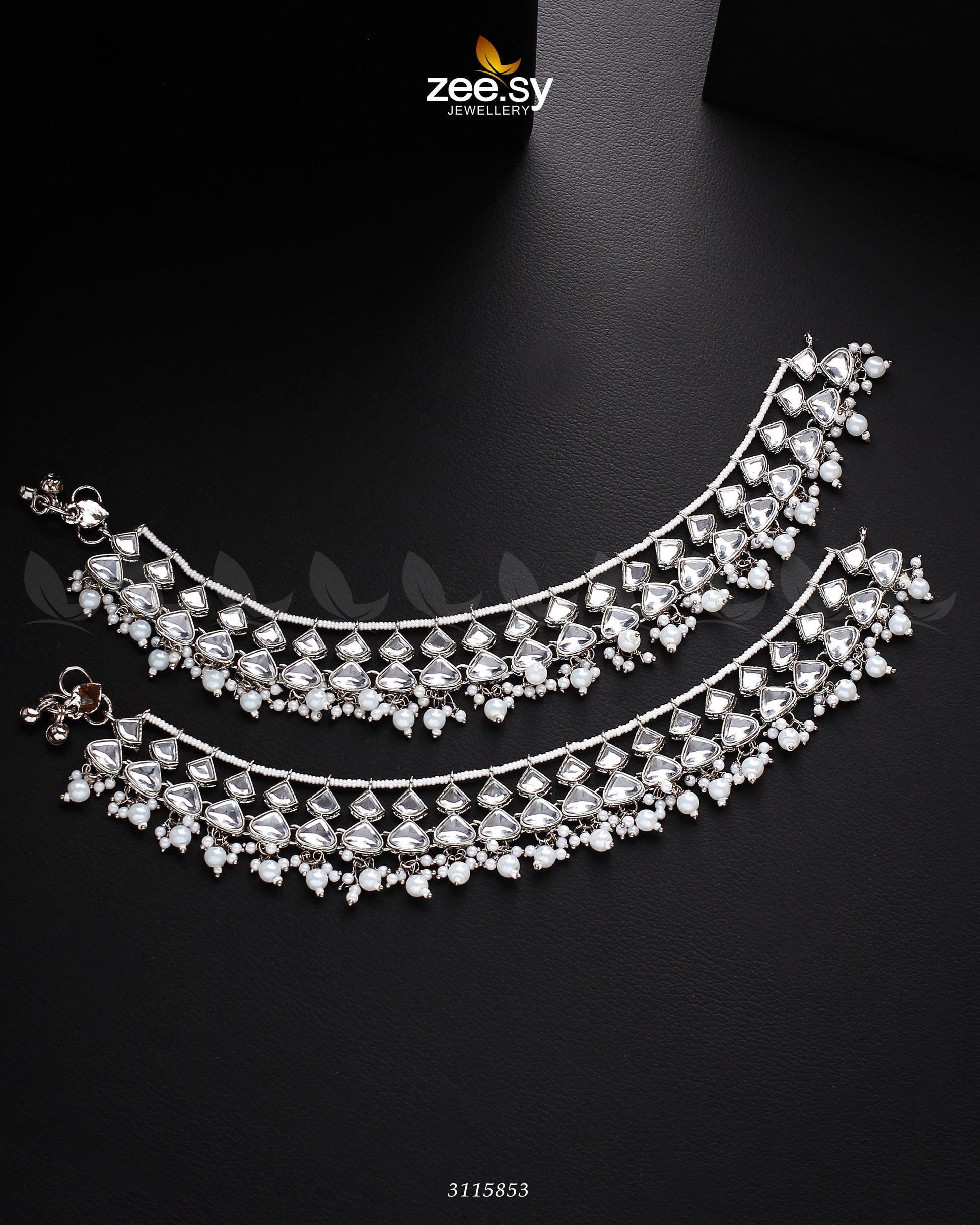 Minisha Anklets - by - Libasekhas UK - Registered Vendor of : Zeesy - 100% Original Designer Dresss