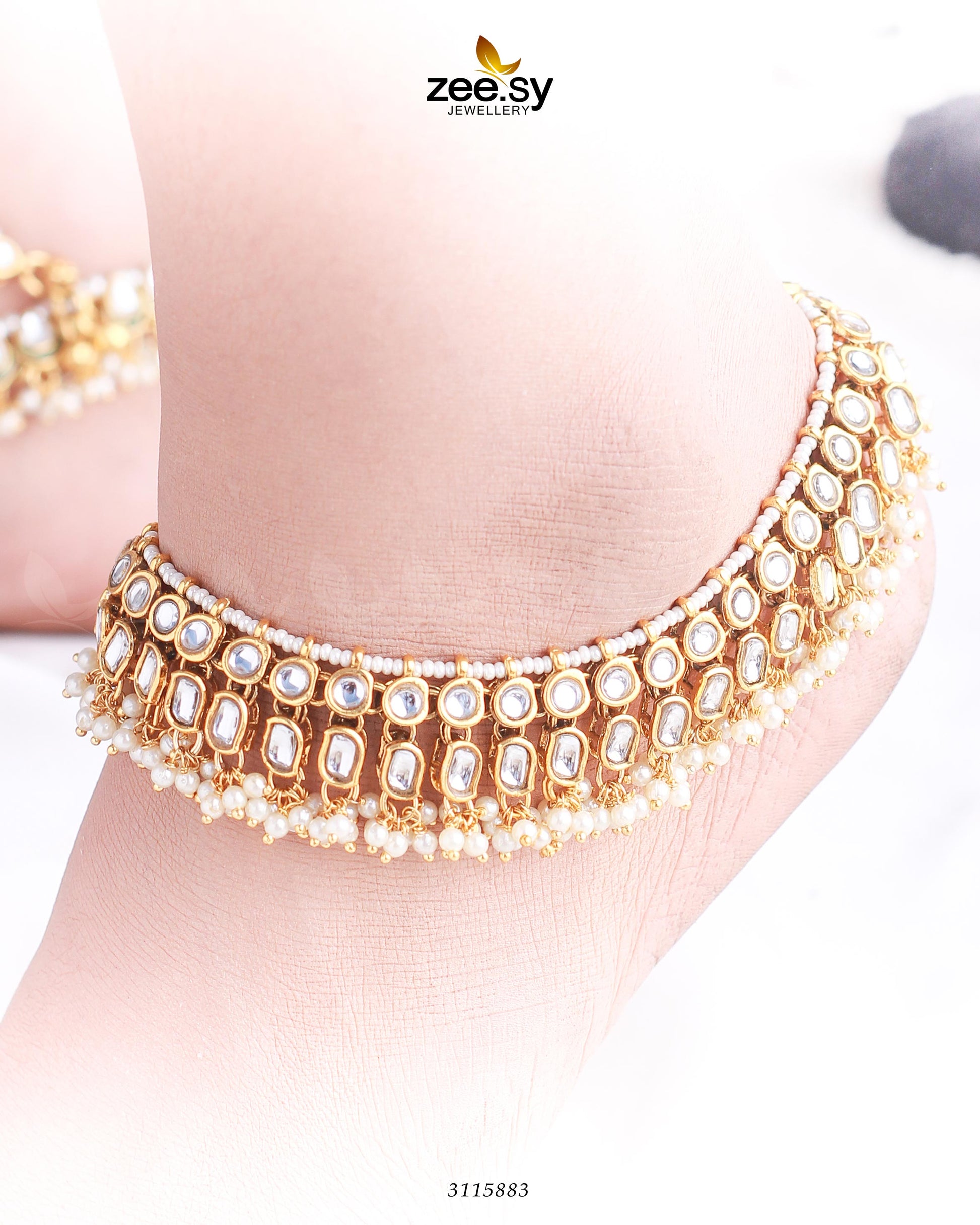 Oliena Anklets - by - Libasekhas UK - Registered Vendor of : Zeesy - 100% Original Designer Dresss