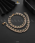 Shungite Anklet - by - Libasekhas UK - Registered Vendor of : Zeesy - 100% Original Designer Dresss