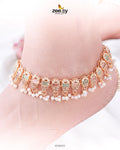 Rutilated Anklet - by - Libasekhas UK - Registered Vendor of : Zeesy - 100% Original Designer Dresss