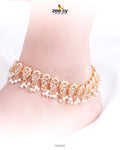 Rutilated Anklet - by - Libasekhas UK - Registered Vendor of : Zeesy - 100% Original Designer Dresss